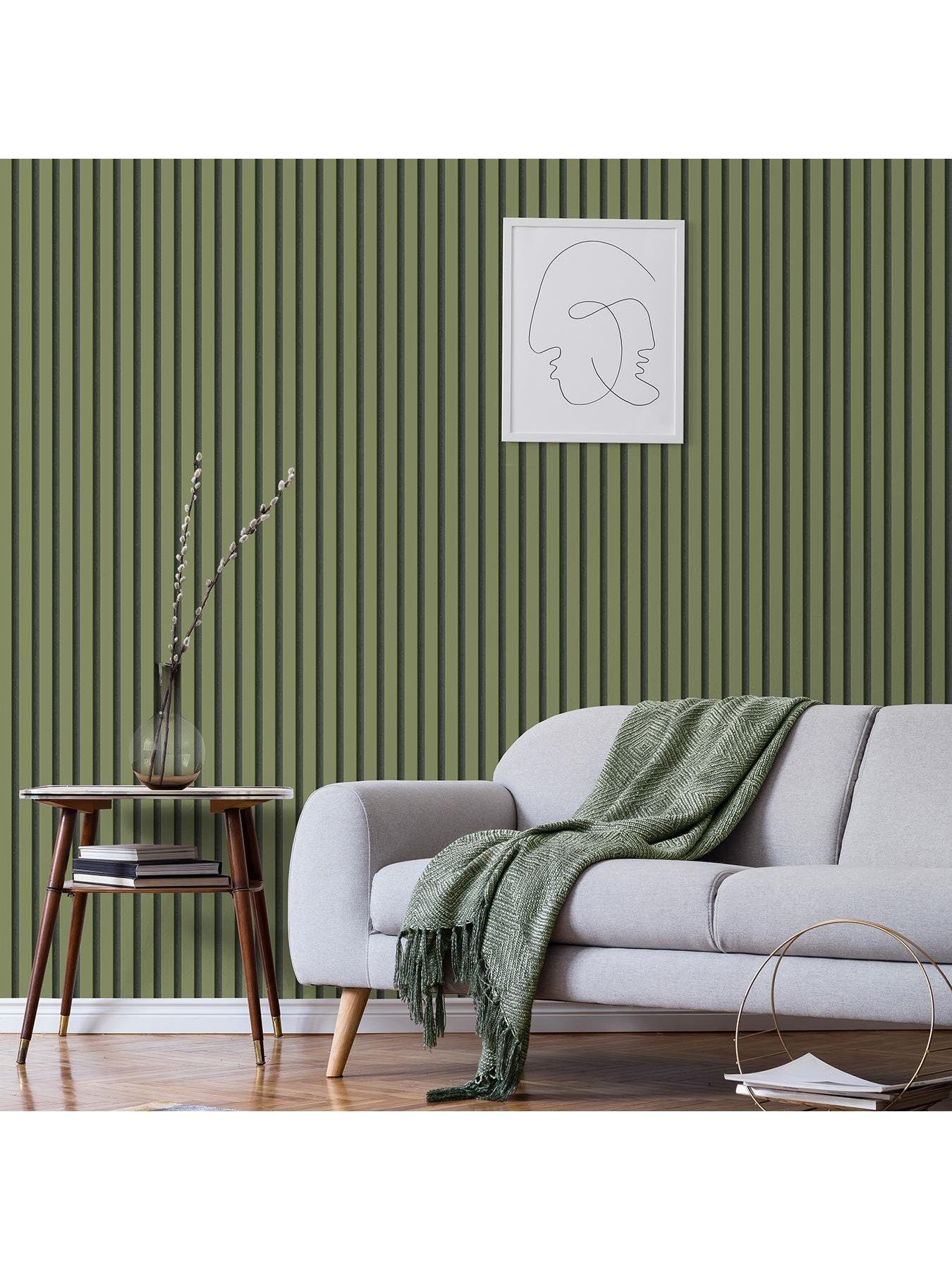 undefined Acoustic Panels Wallpaper - Olive