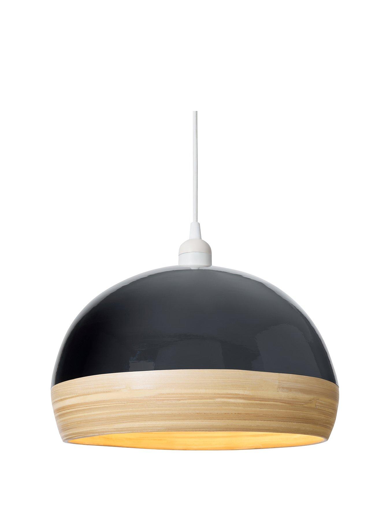  image of very-home-bamboo-spun-easy-fit-shade-in-black
