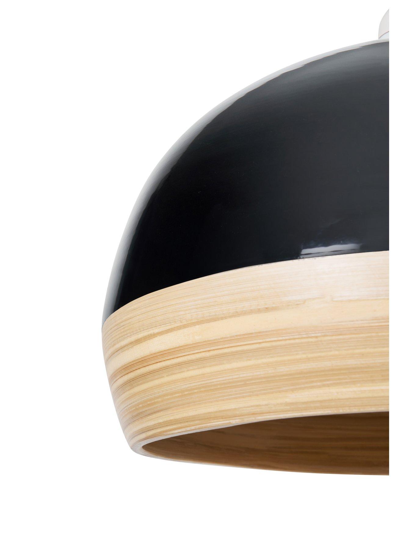  image of very-home-bamboo-spun-easy-fit-shade-in-black