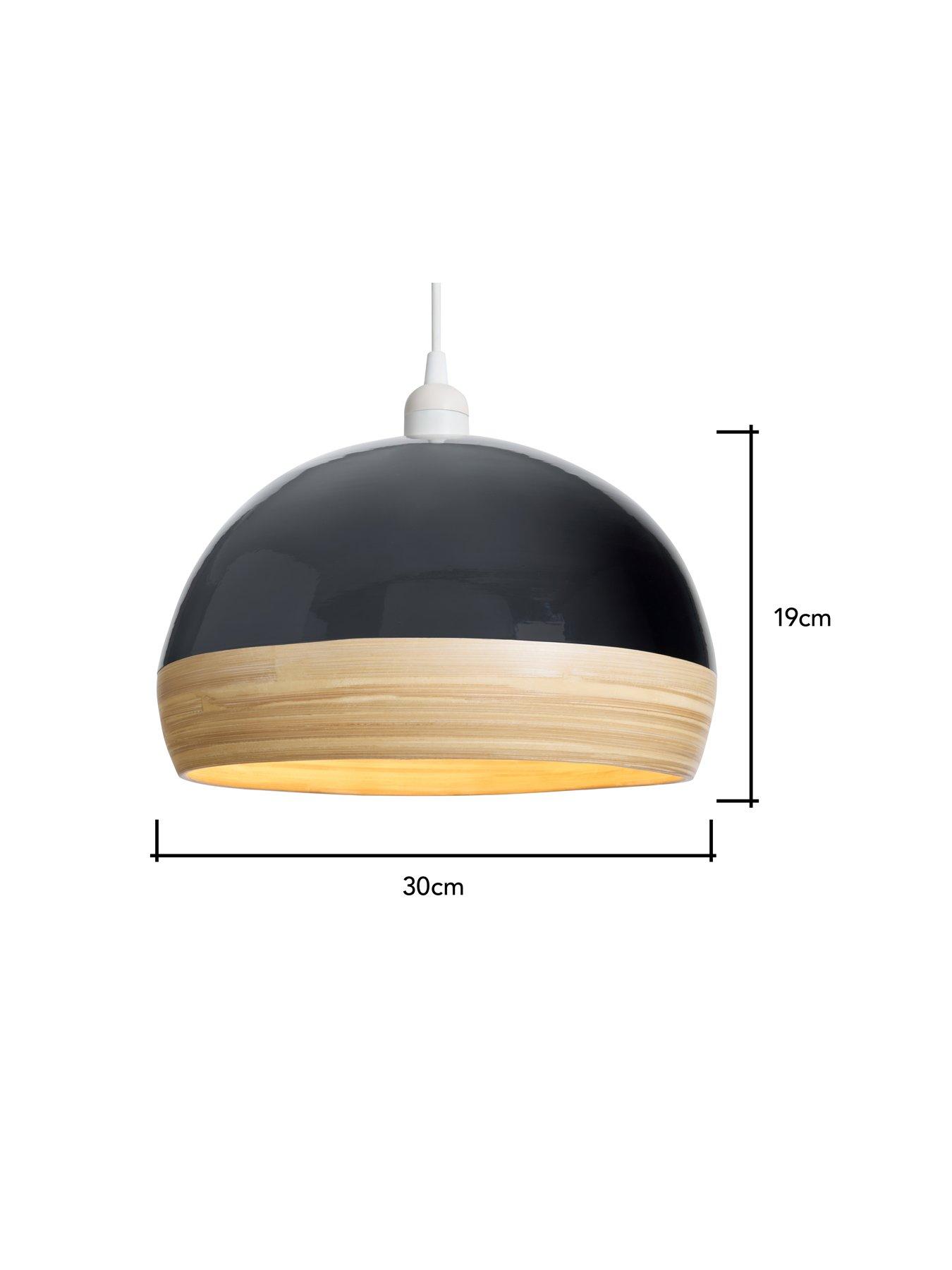  image of very-home-bamboo-spun-easy-fit-shade-in-black