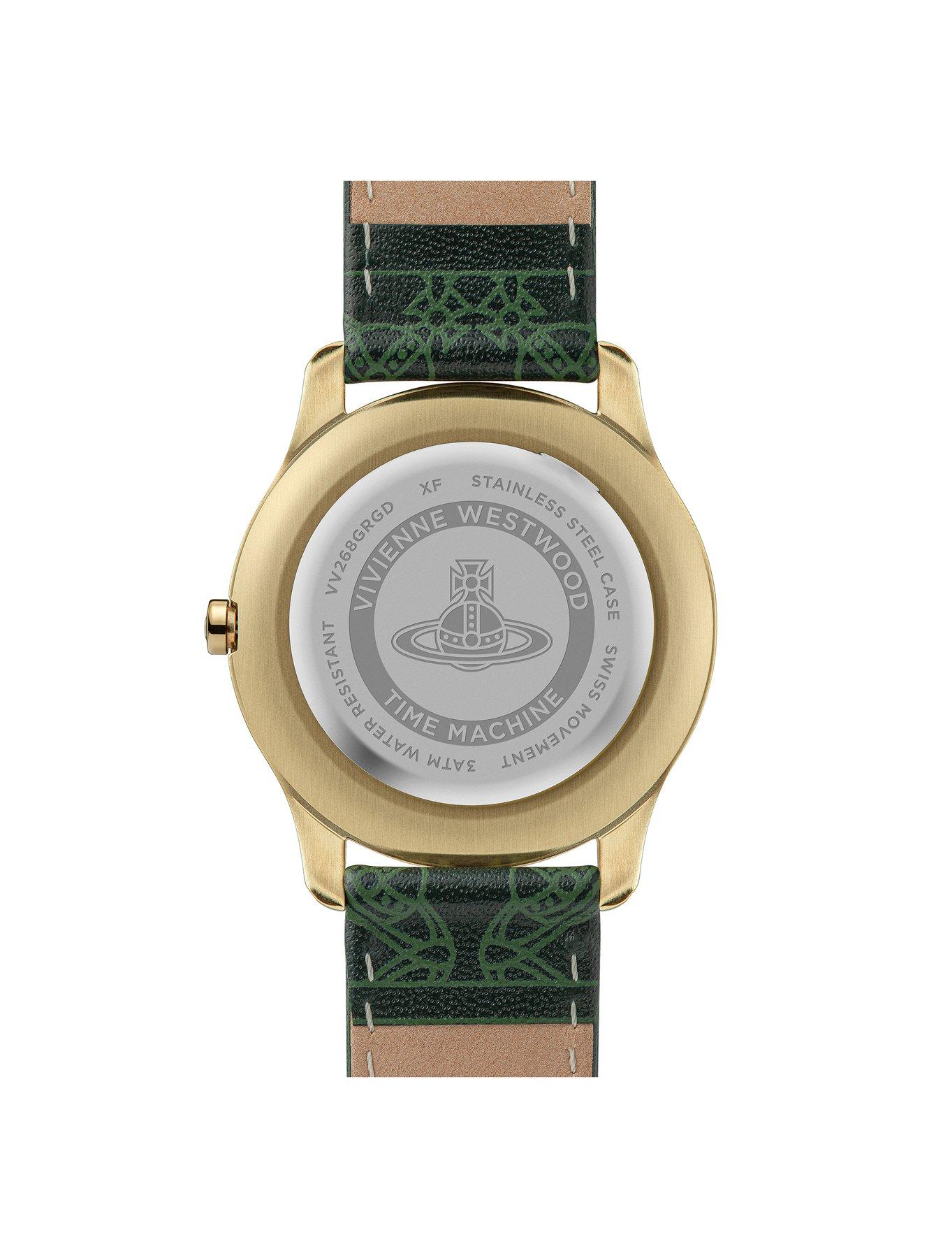  image of vivienne-westwood-green-orb-dial-green-strap-watch