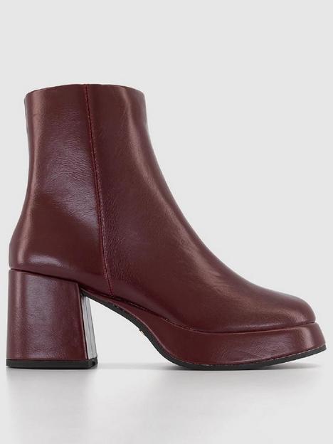 office-audio-ankle-boot-red