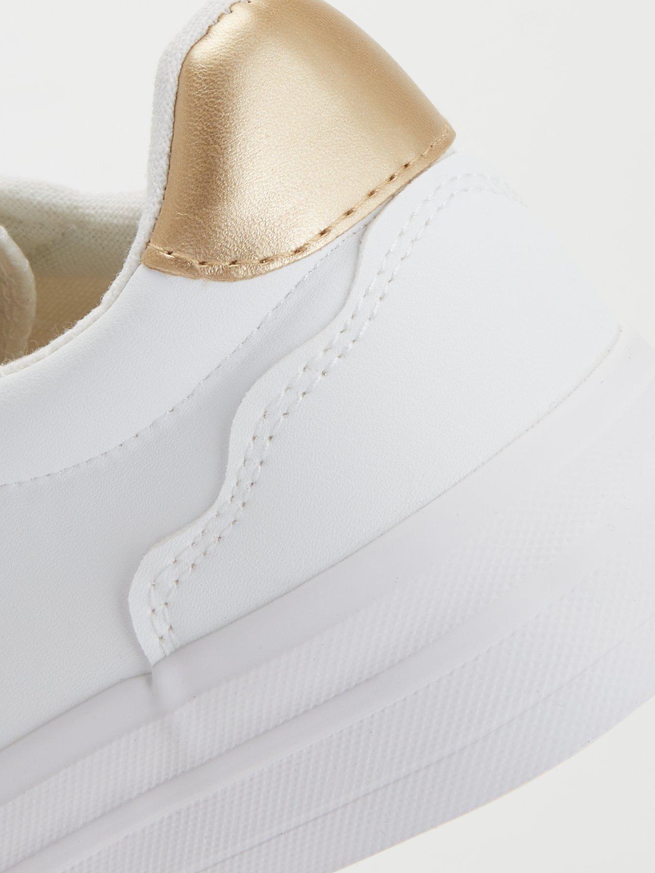 Everyday Extra Wide Fit Platform Trainer White Littlewoods
