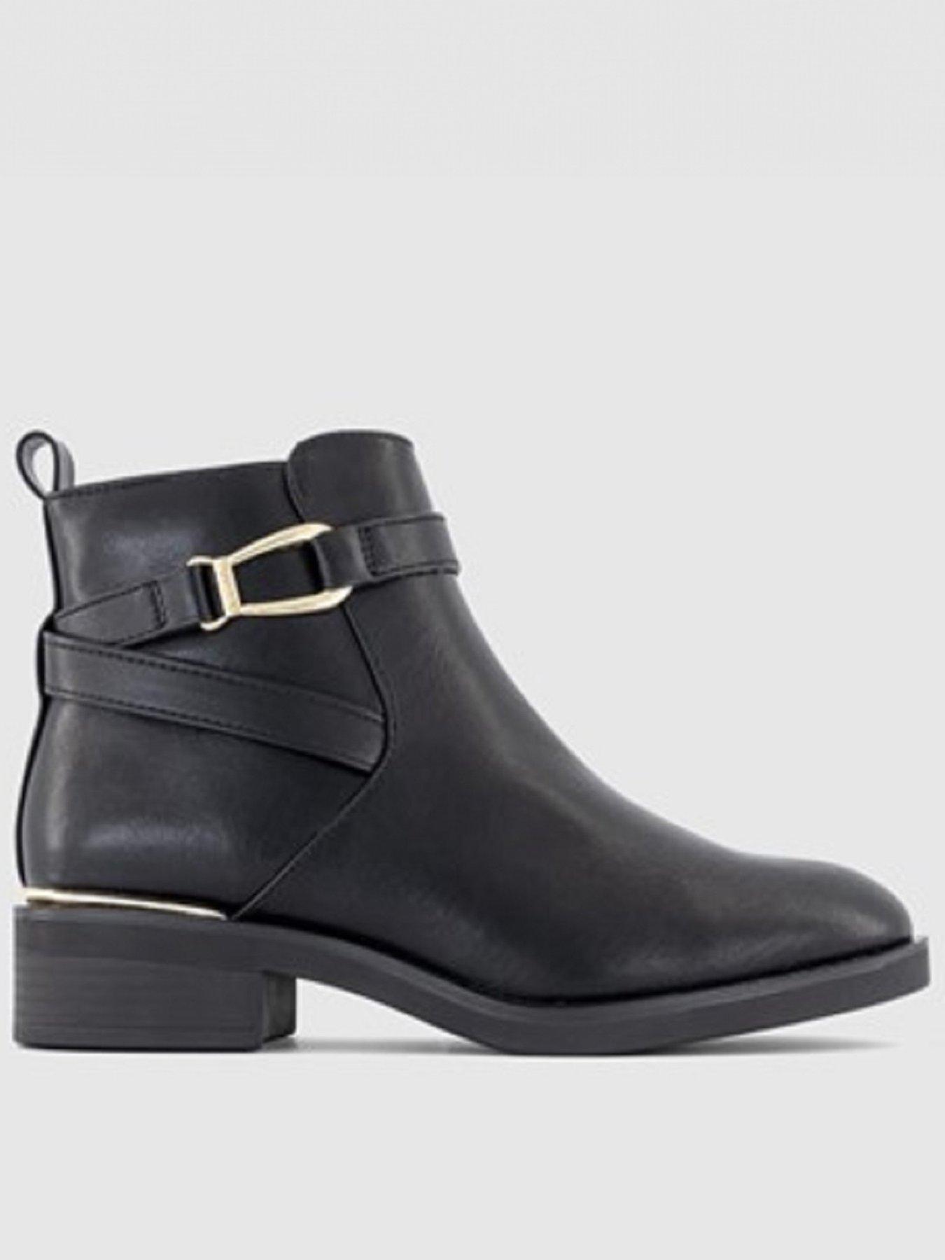 Hush Puppies Emilia Ruched Ankle Boot - Black