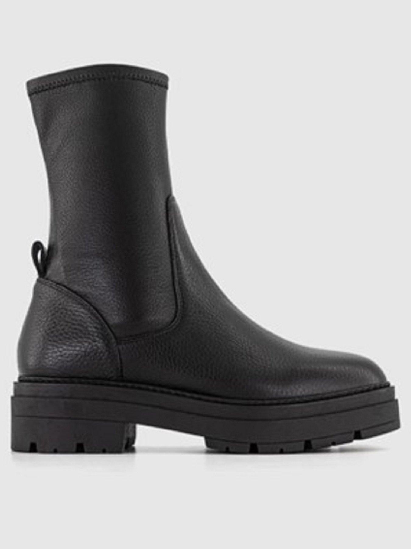 Mango sock boots outlet black