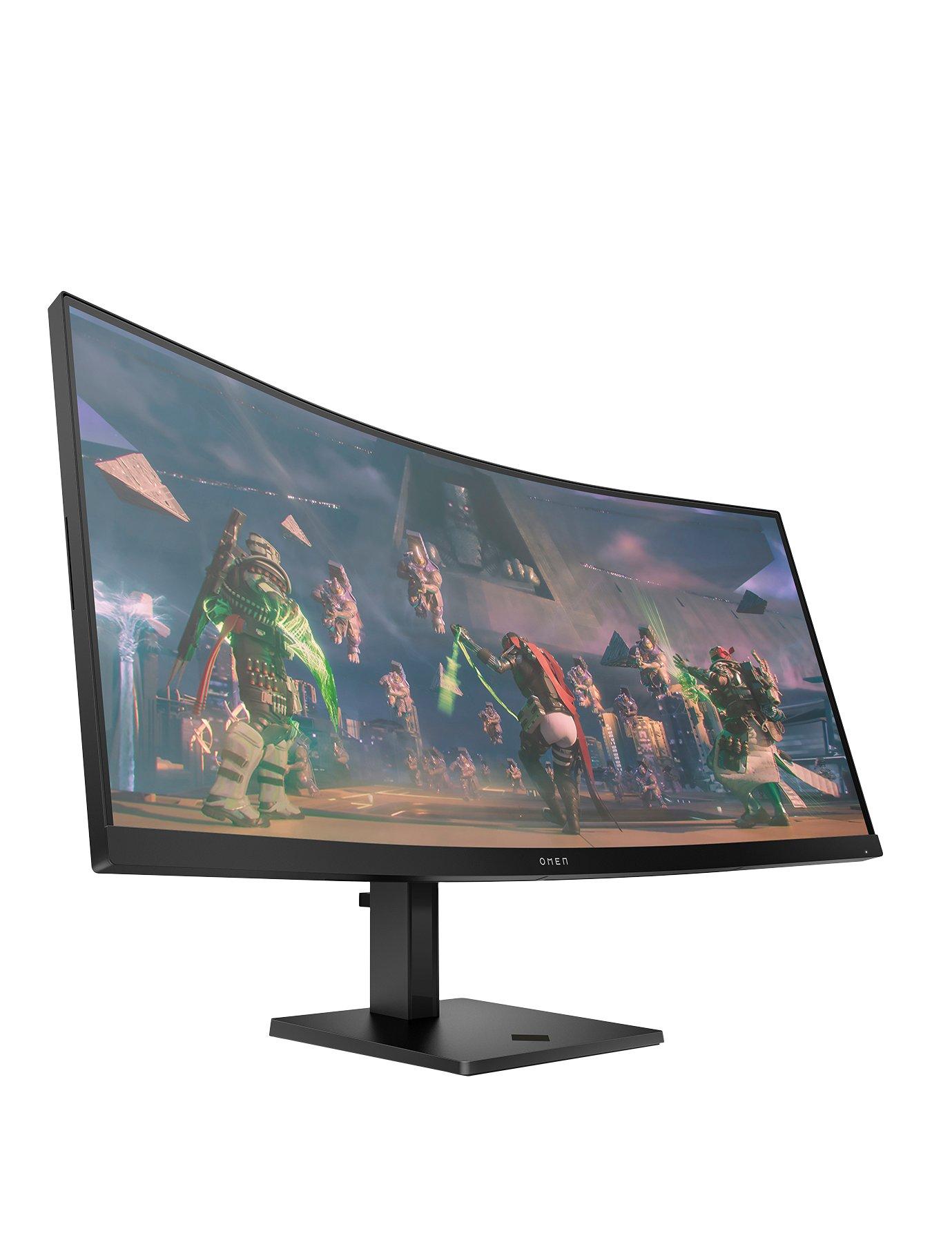 undefined OMEN 34c Curved Gaming Monitor - 34in WQHD (3440 x 1440) 165hz, 1ms Response, AMD FreeSync™ Premium, Adjustable Stand, PC  &  Console Compatible