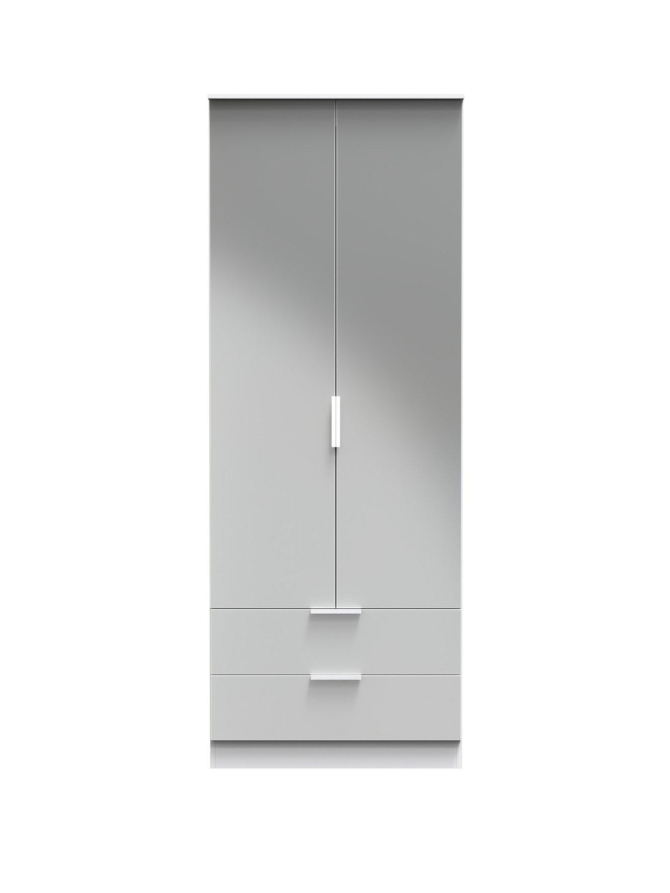 stillFront image of swift-adair-ready-assembled-2-door-2-drawer-wardrobe
