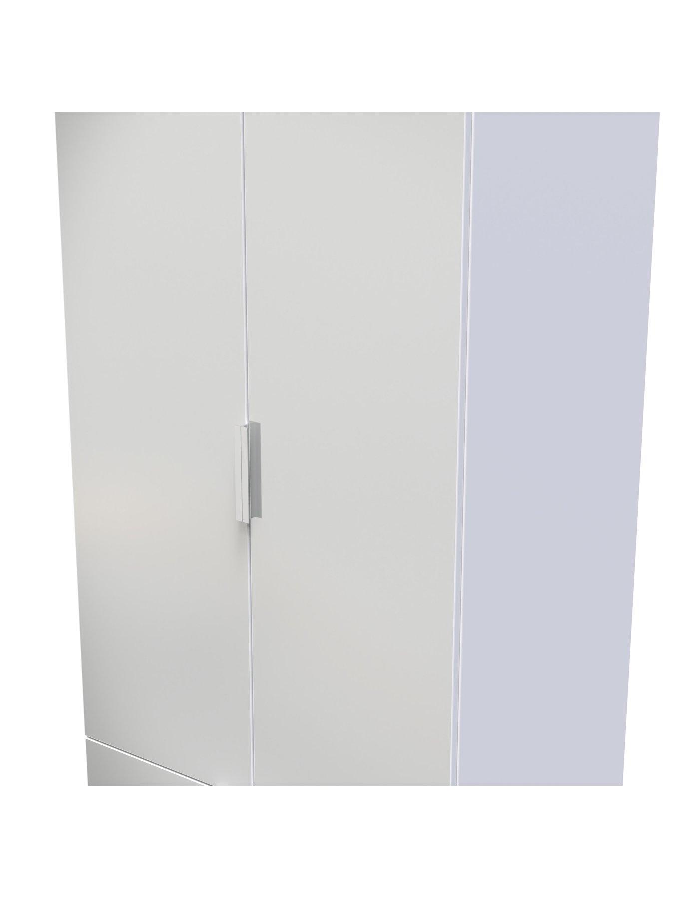  image of swift-adair-ready-assembled-2-door-2-drawer-wardrobe
