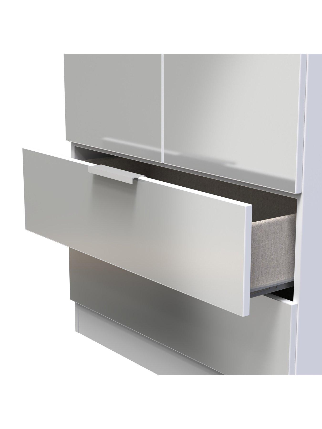 image of swift-adair-ready-assembled-2-door-2-drawer-wardrobe