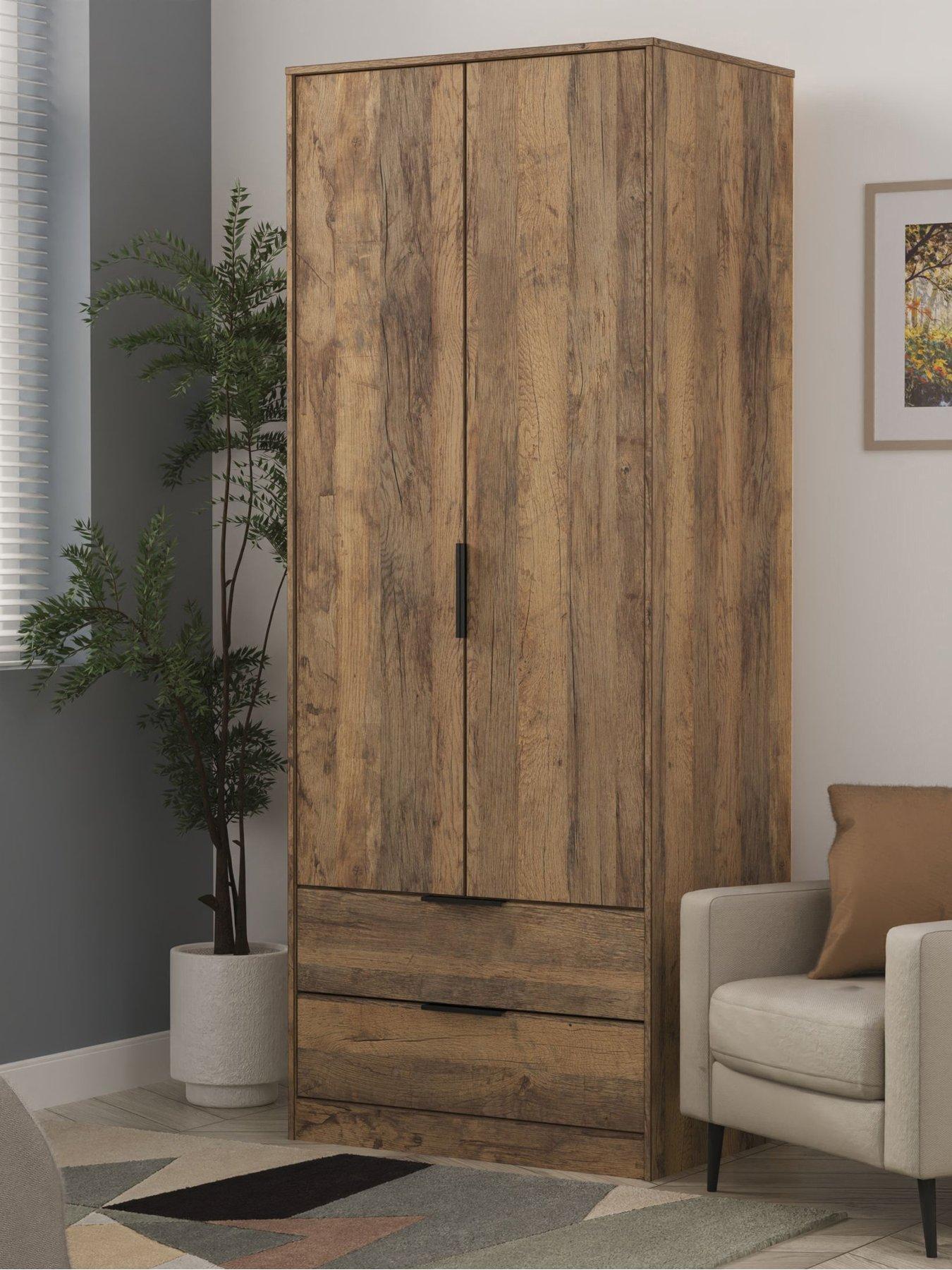  image of swift-emerson-ready-assembled-2-door-2-drawer-wardrobe