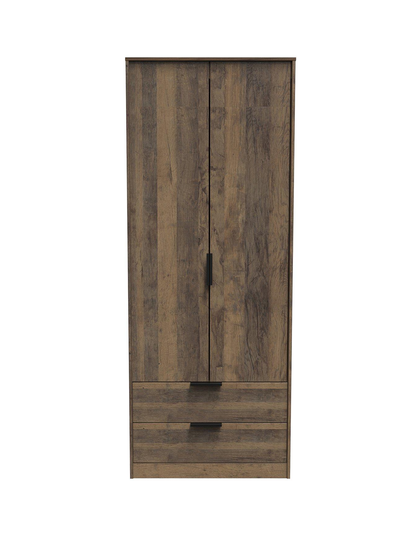  image of swift-emerson-ready-assembled-2-door-2-drawer-wardrobe