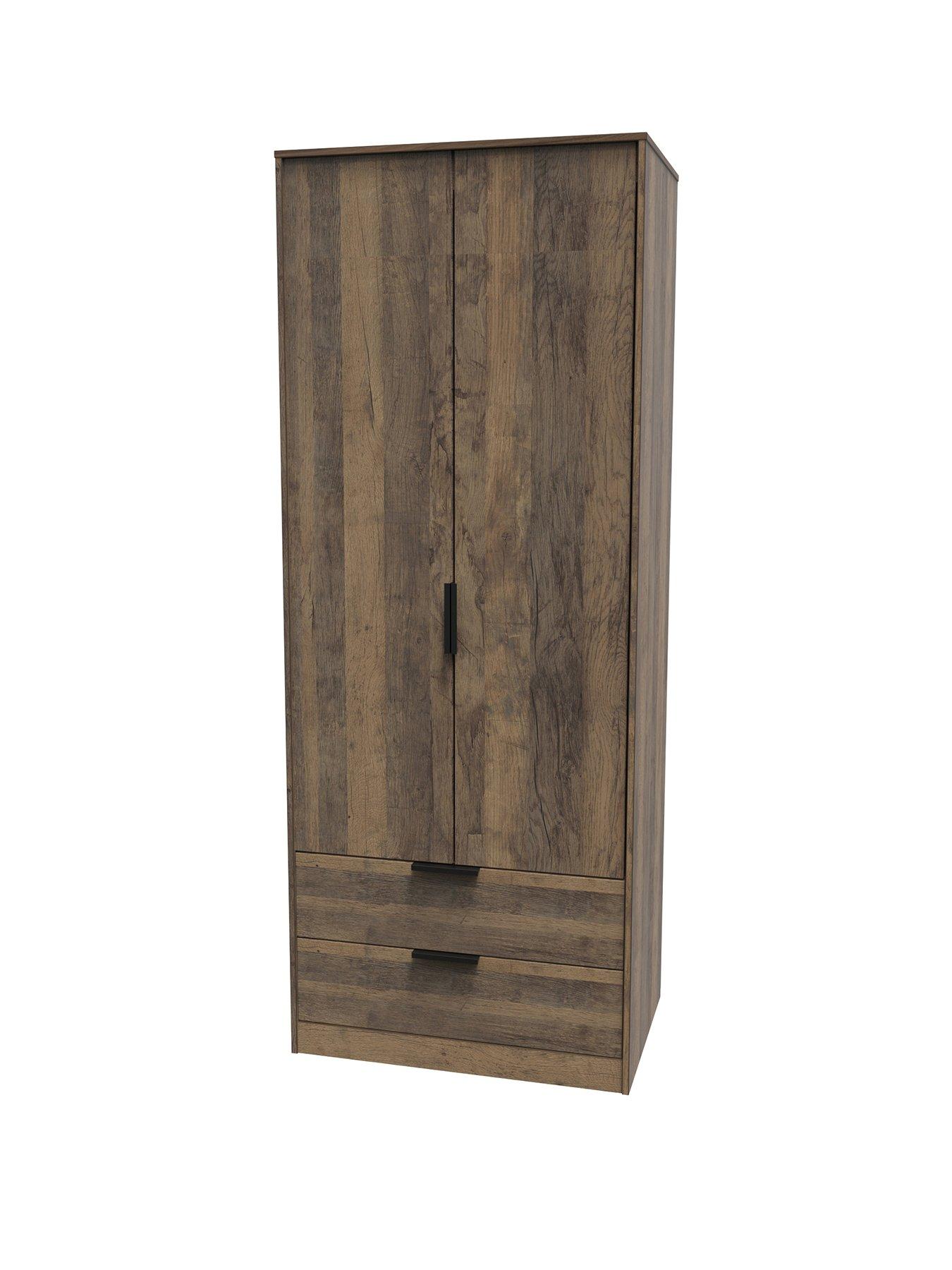  image of swift-emerson-ready-assembled-2-door-2-drawer-wardrobe