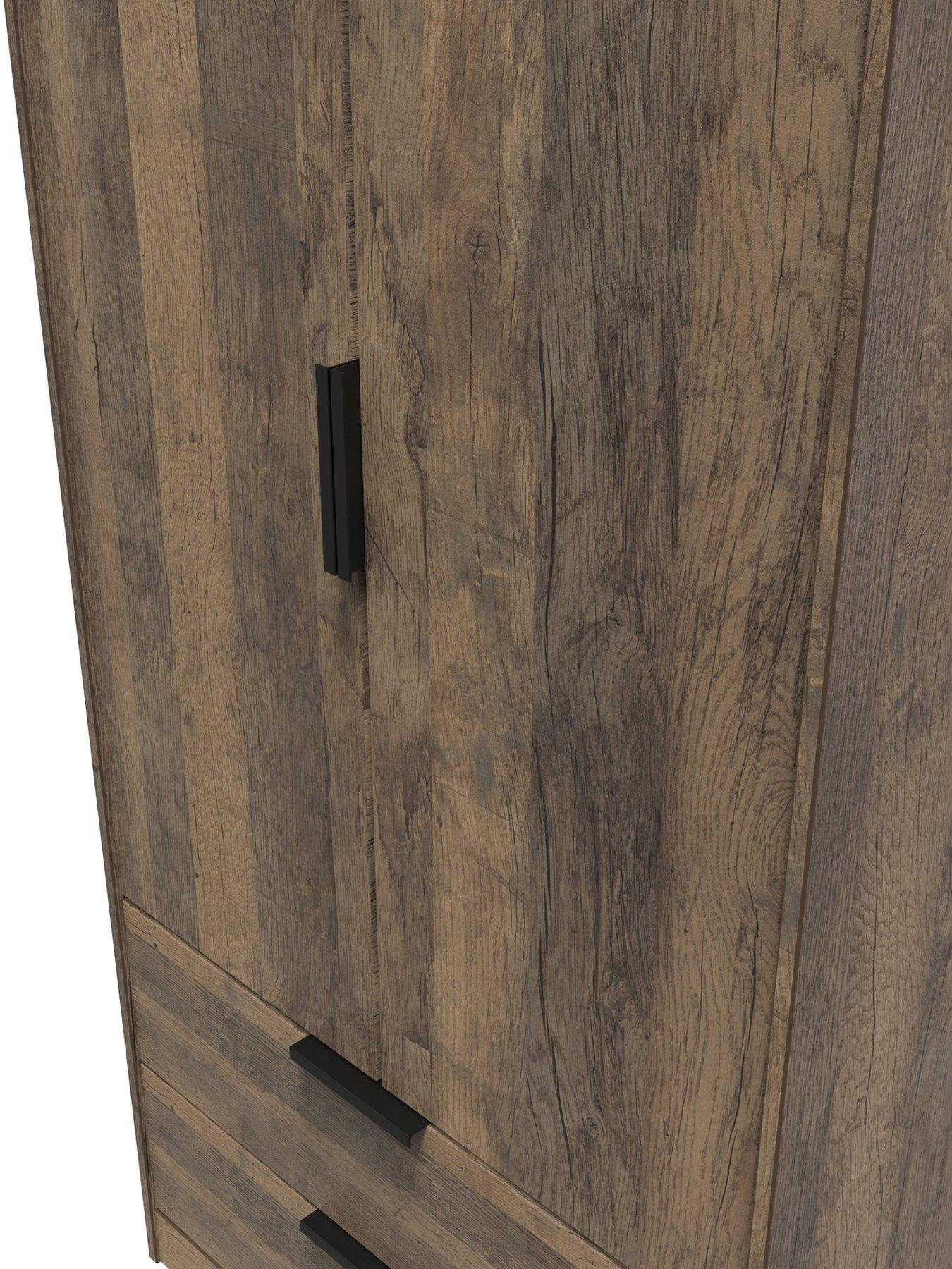  image of swift-emerson-ready-assembled-2-door-2-drawer-wardrobe