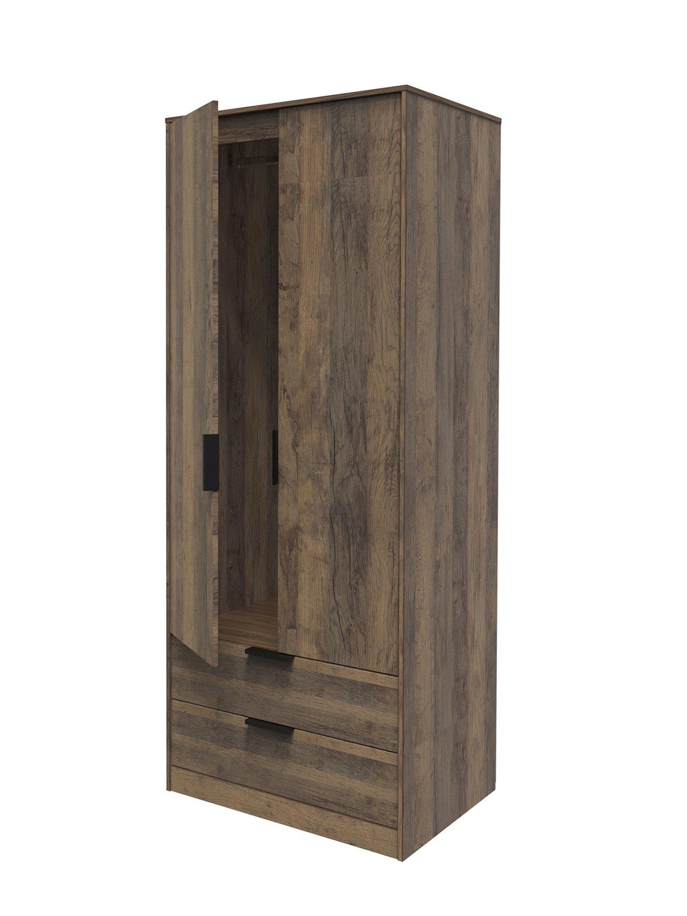  image of swift-emerson-ready-assembled-2-door-2-drawer-wardrobe