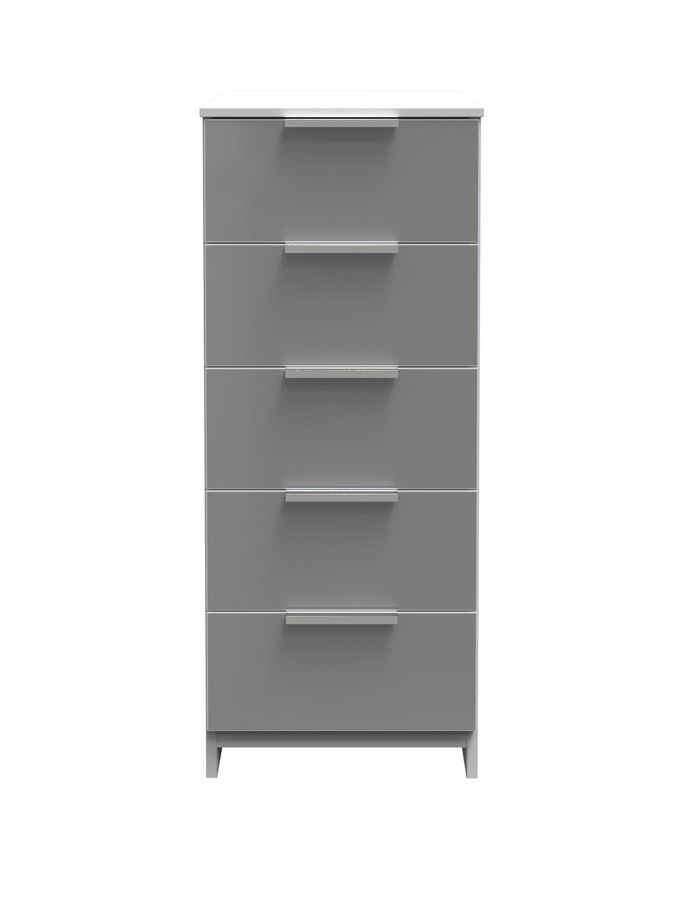  image of swift-adair-ready-assembled-5-drawer-tallboy