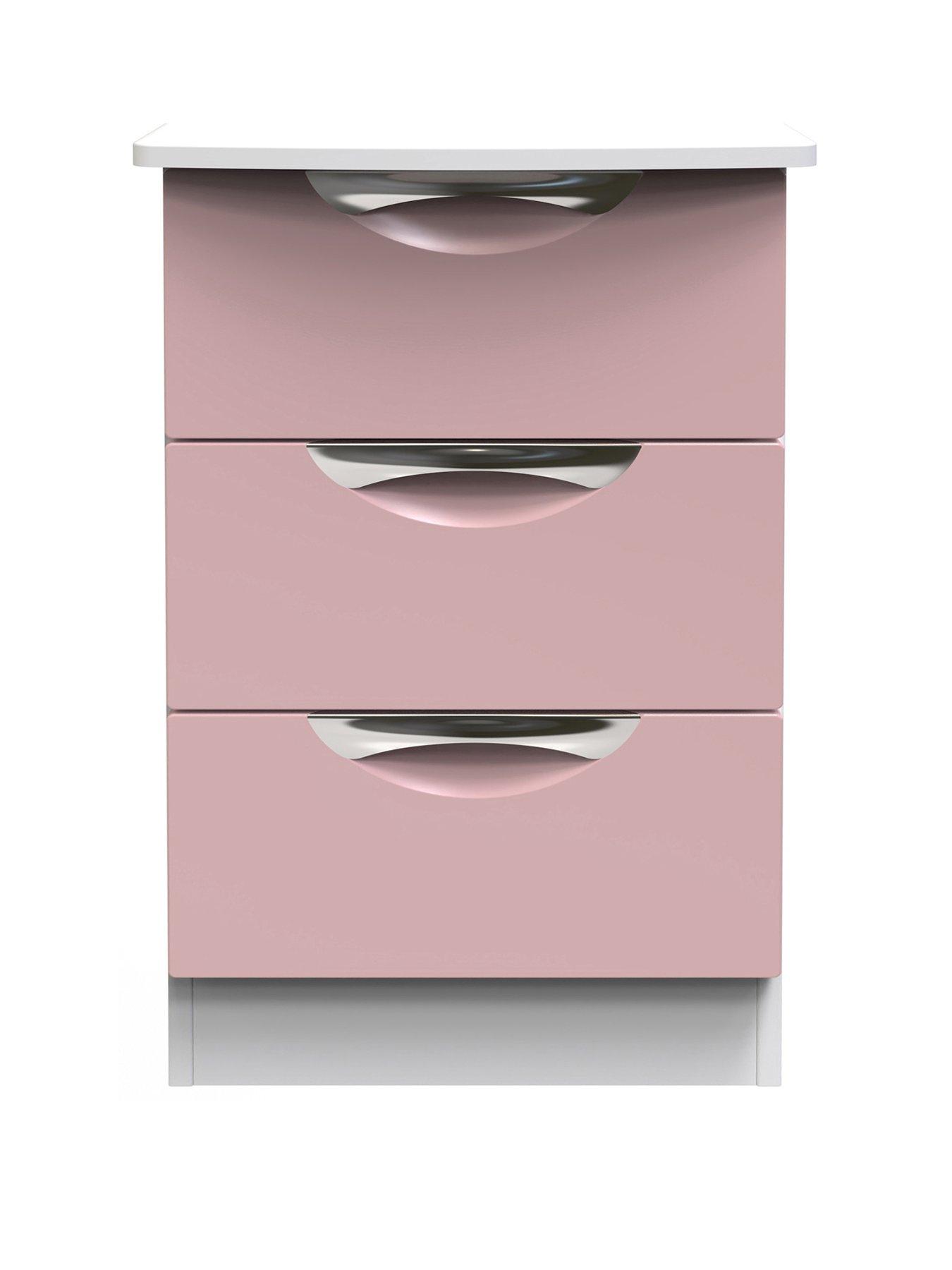 swift-alva-ready-assembled-3-drawer-gloss-bedside-chest-pink