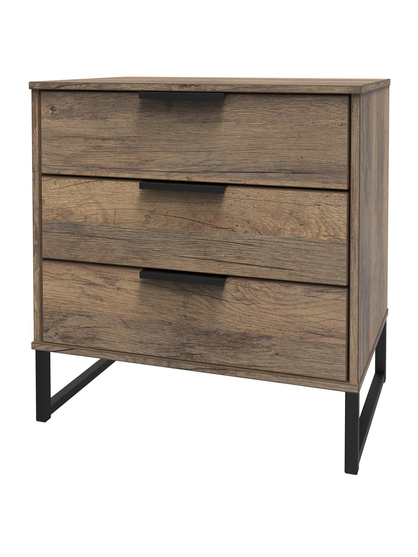 SWIFT Emerson Ready Assembled 3 drawer chest