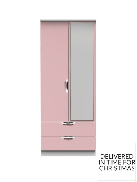 swift-alva-ready-assemblednbsp2-door-2-drawer-glossnbspmirrored-wardrobe-pink