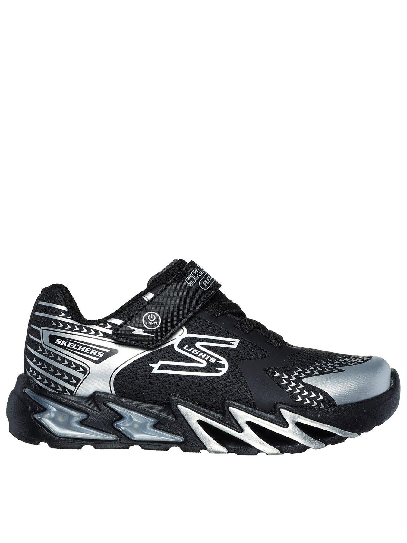 Skechers Boys Flex glow Bolt Lighted Trainer littlewoods