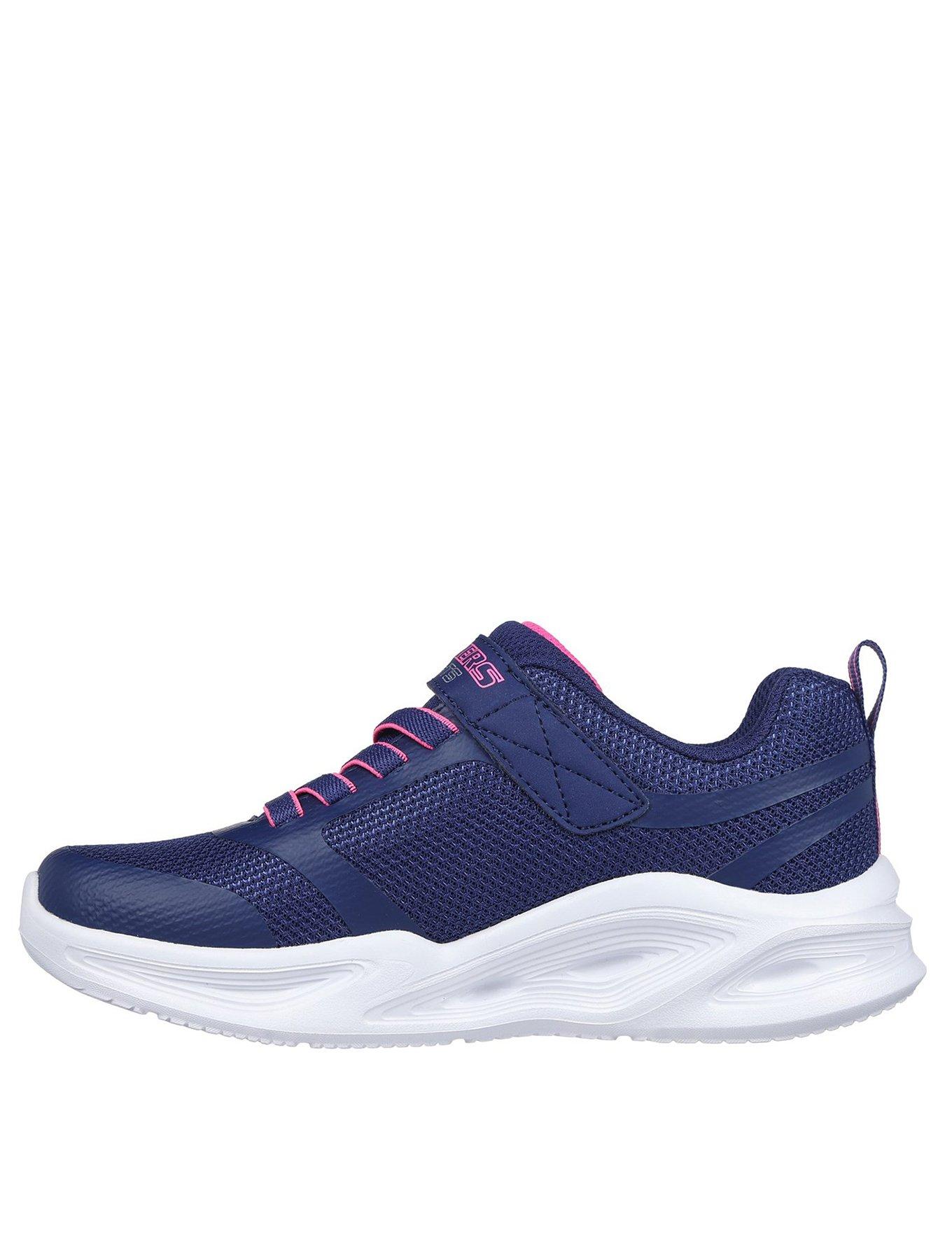 Skechers Sola Glow Lighted Trainer Navy littlewoods