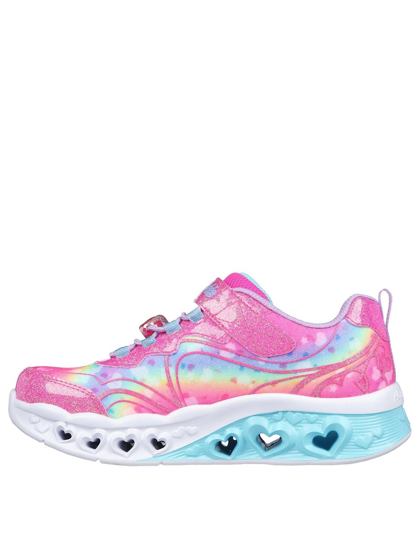 Flutter Heart Lights Groovy Swirl Lighted Trainer