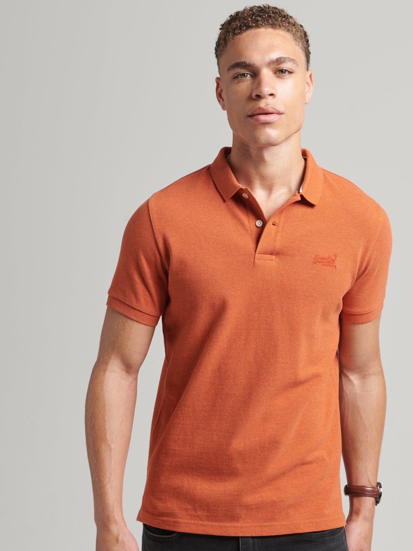 superdry polo orange