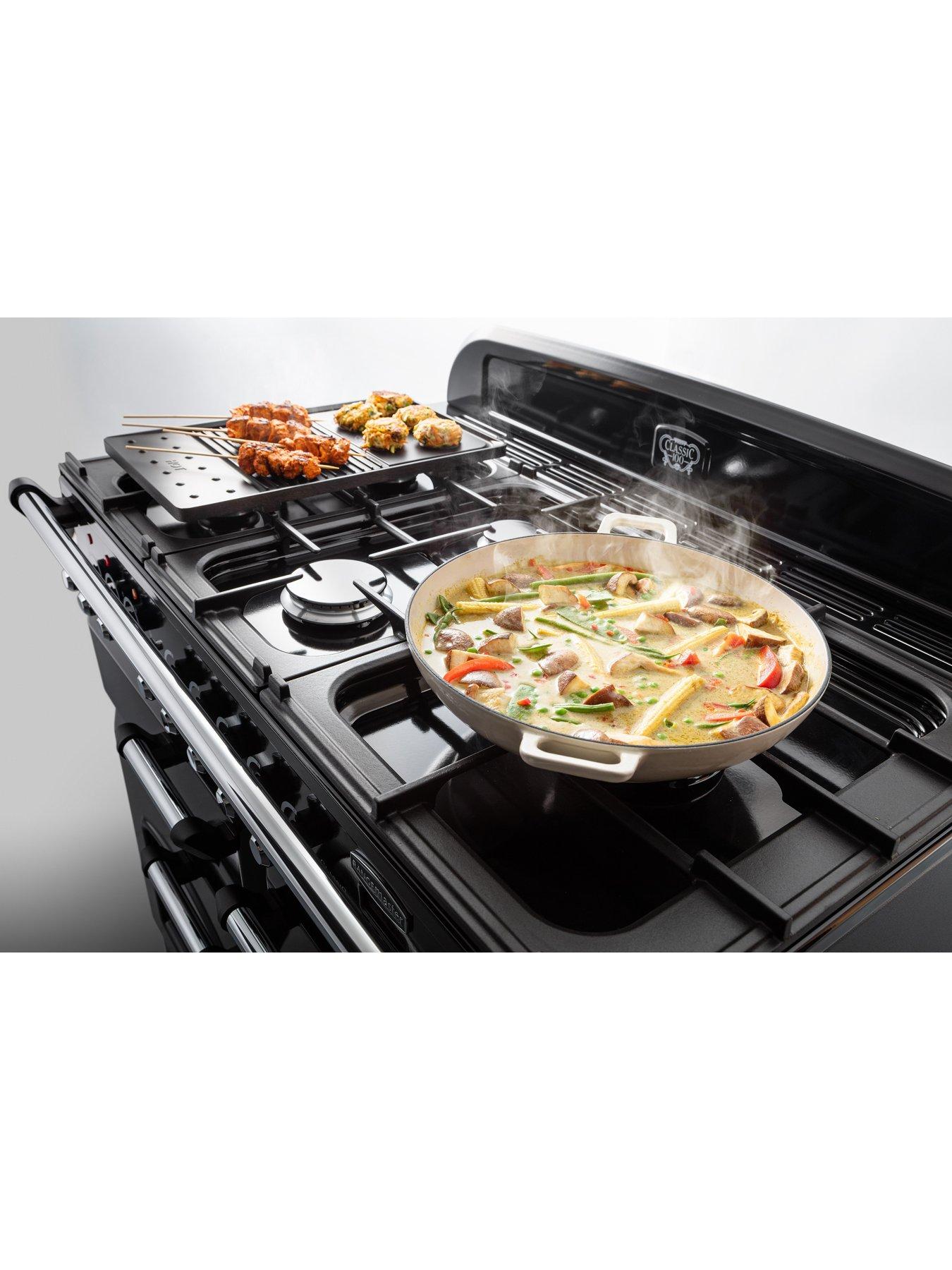  image of rangemaster-classic-cdl110dffblc-110cm-wide-dual-fuel-range-cooker-black-chrome-aa-rated