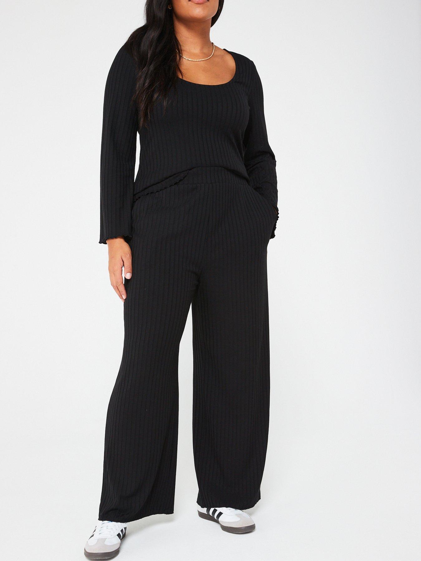 Wide Leg Trousers, V by very curve, Trousers & leggings