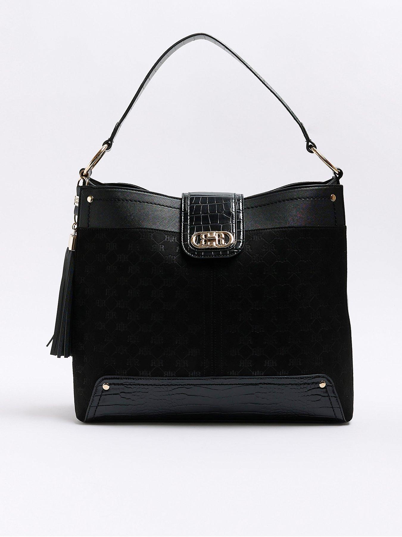 River Island Oversized Embossed Slouch Bag