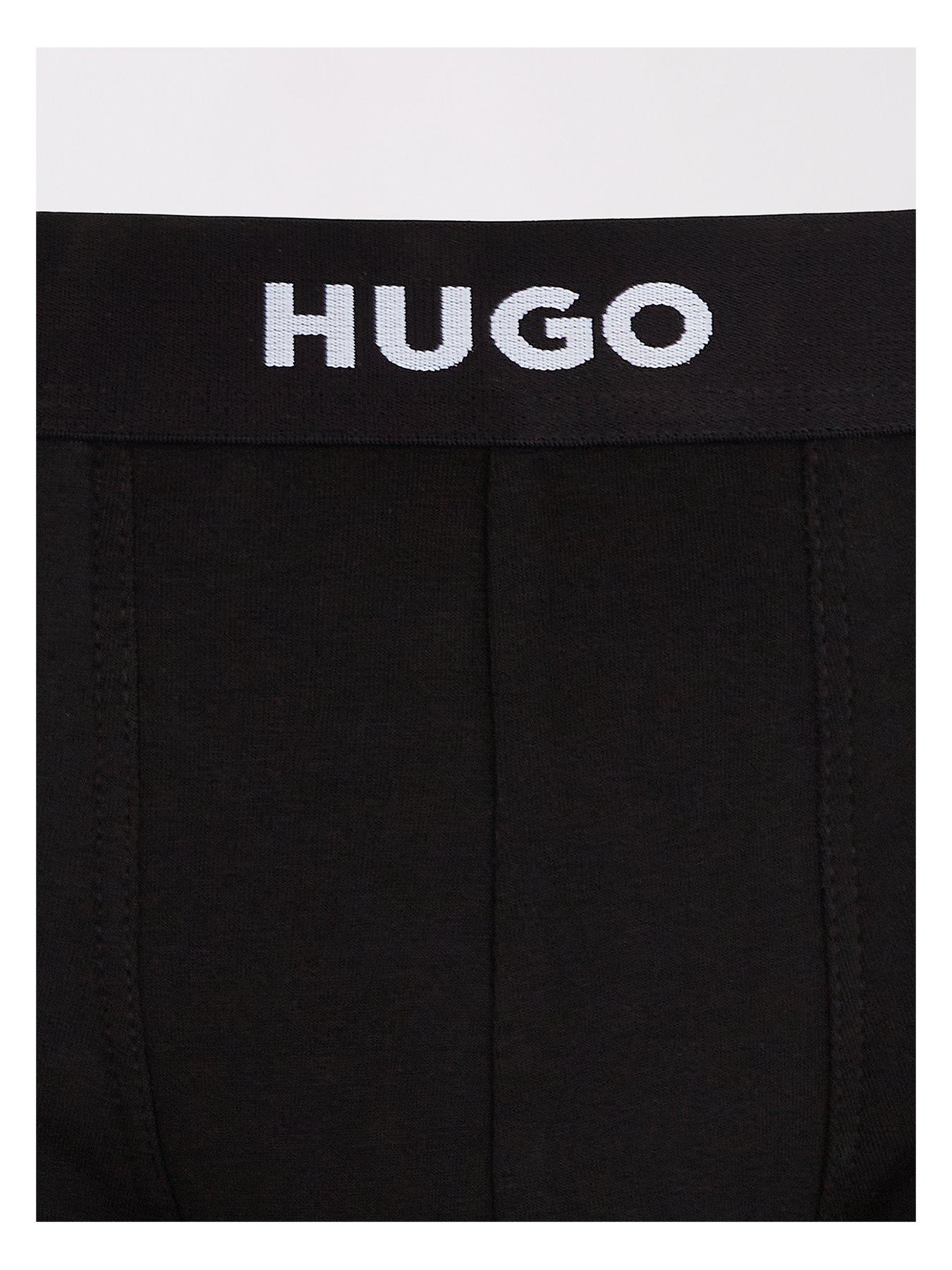  image of hugo-triplet-3-pack-trunks-black