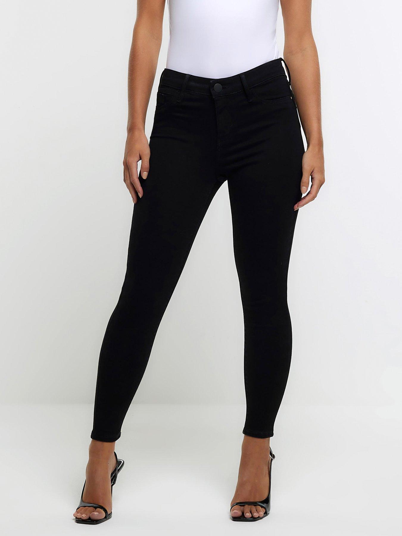 River island ladies black hot sale jeans