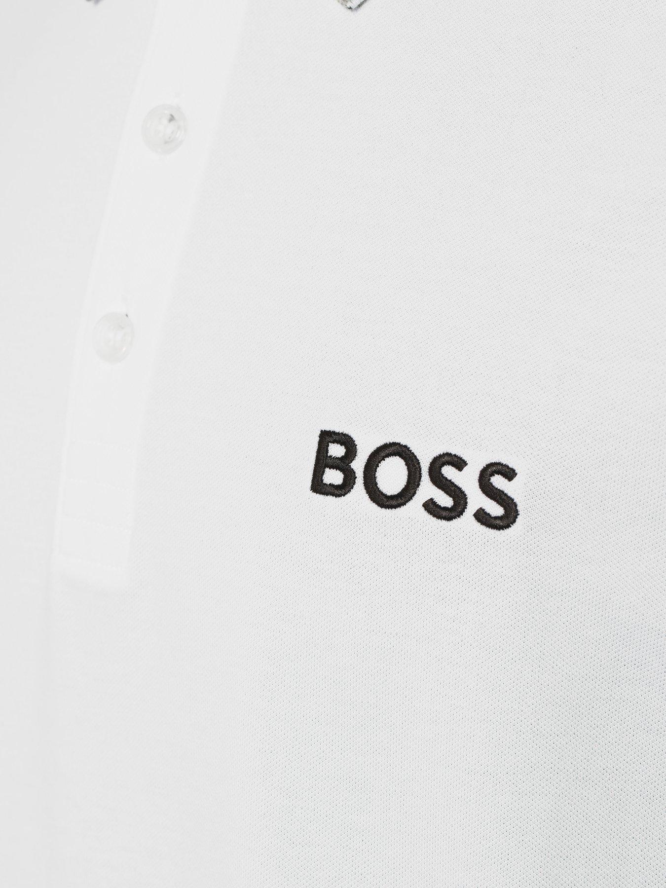  image of boss-paddy-pro-logo-polo-shirt-white