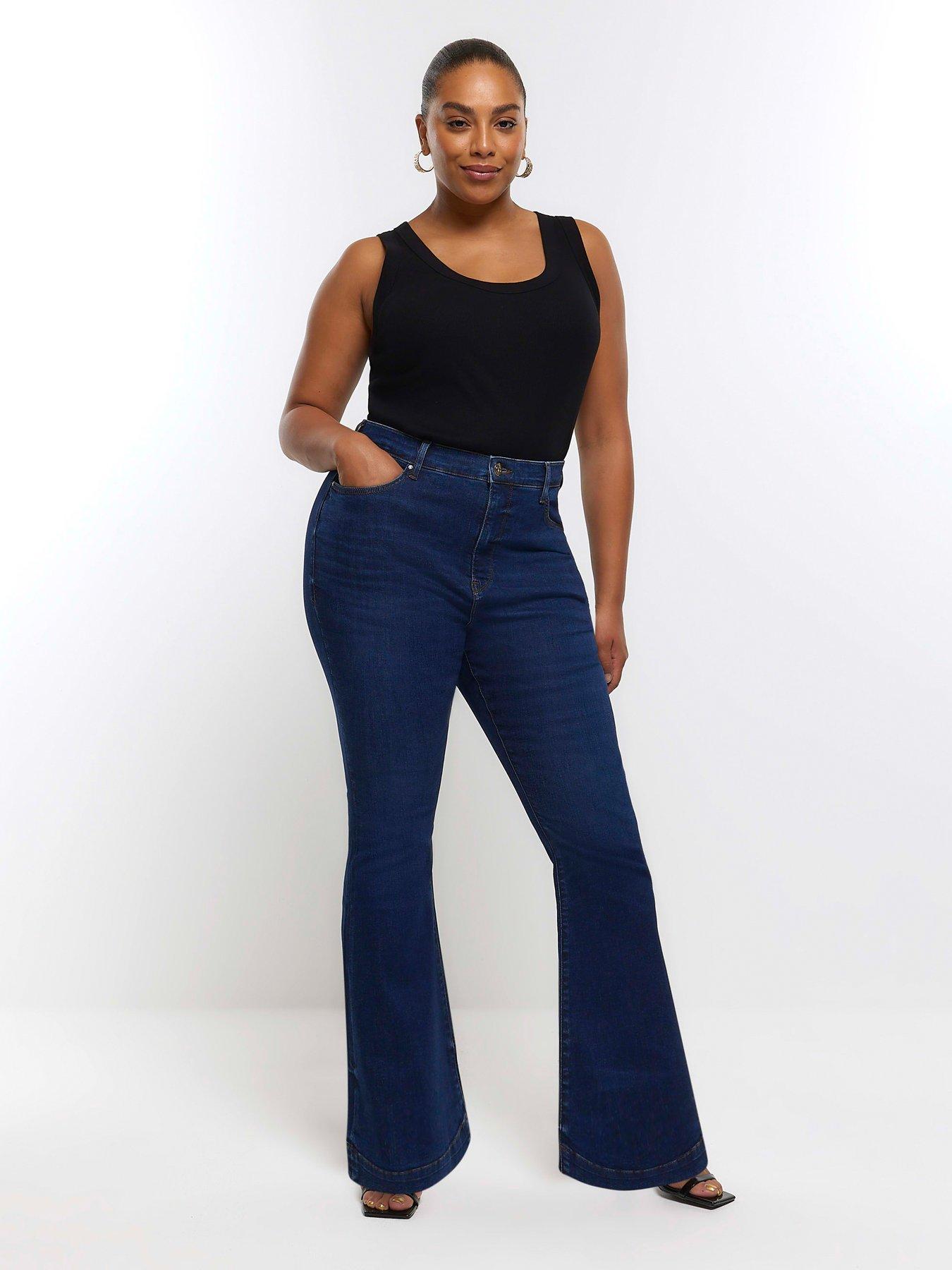 Black Ankle Grazing Hannah Straight Leg Jeans