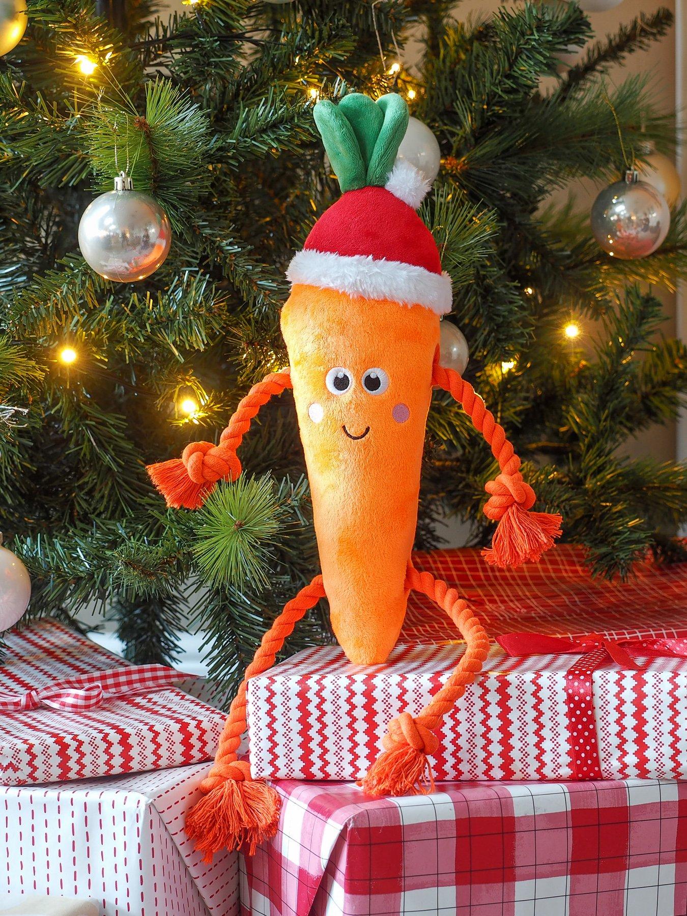 undefined Santa Carrot Rope-Legs PlayPal Dog Toy