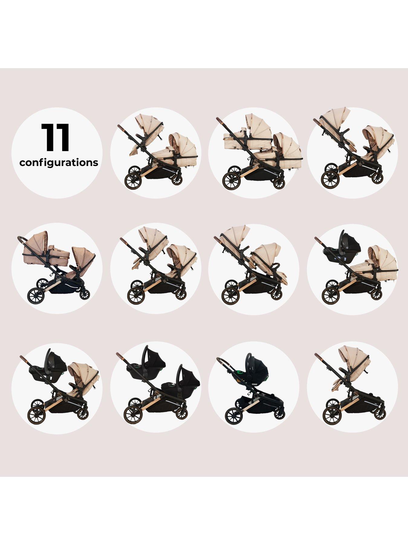  image of my-babiie-mb33-tandem-pushchair-giraffe
