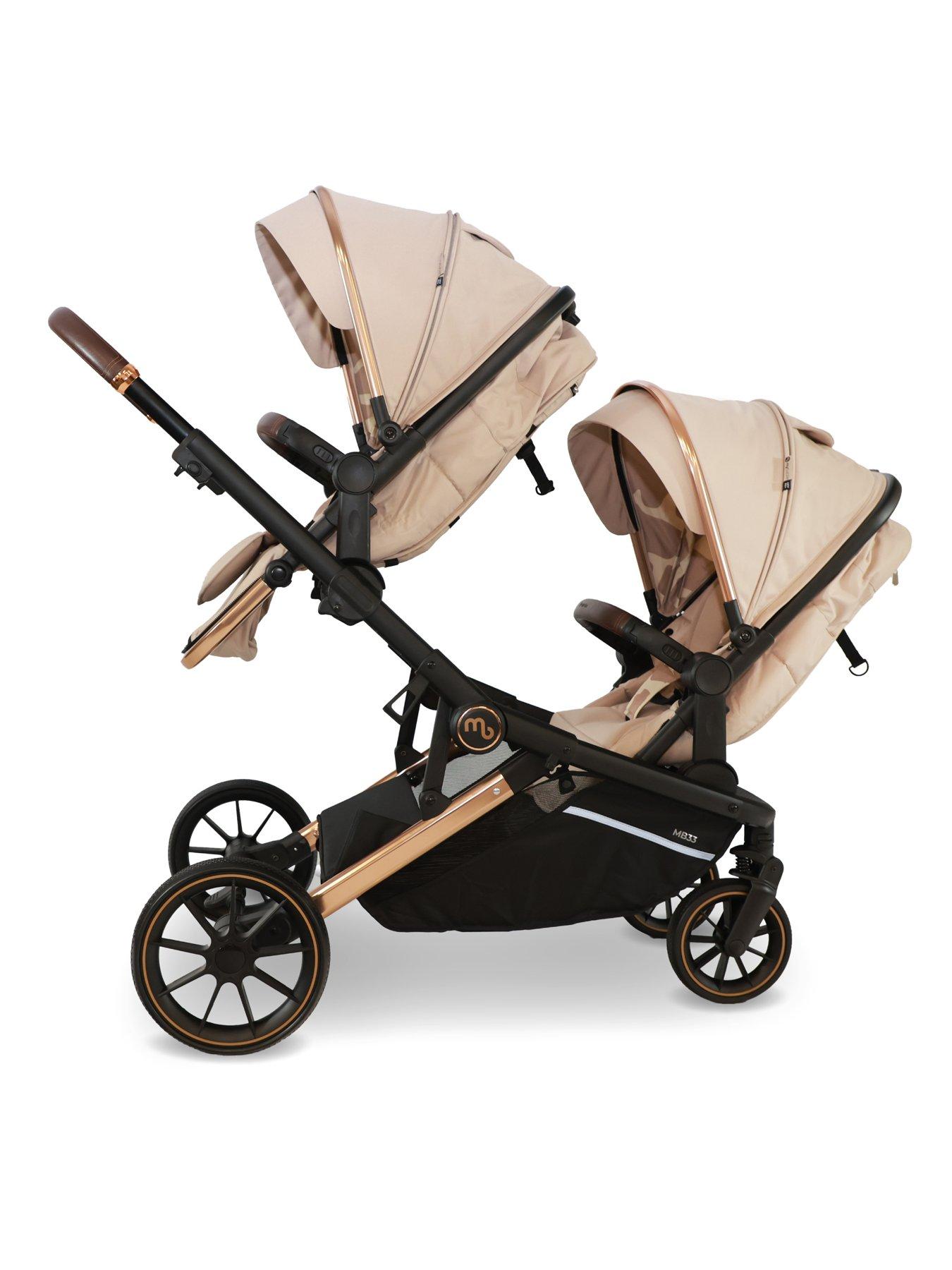  image of my-babiie-mb33-tandem-pushchair-giraffe