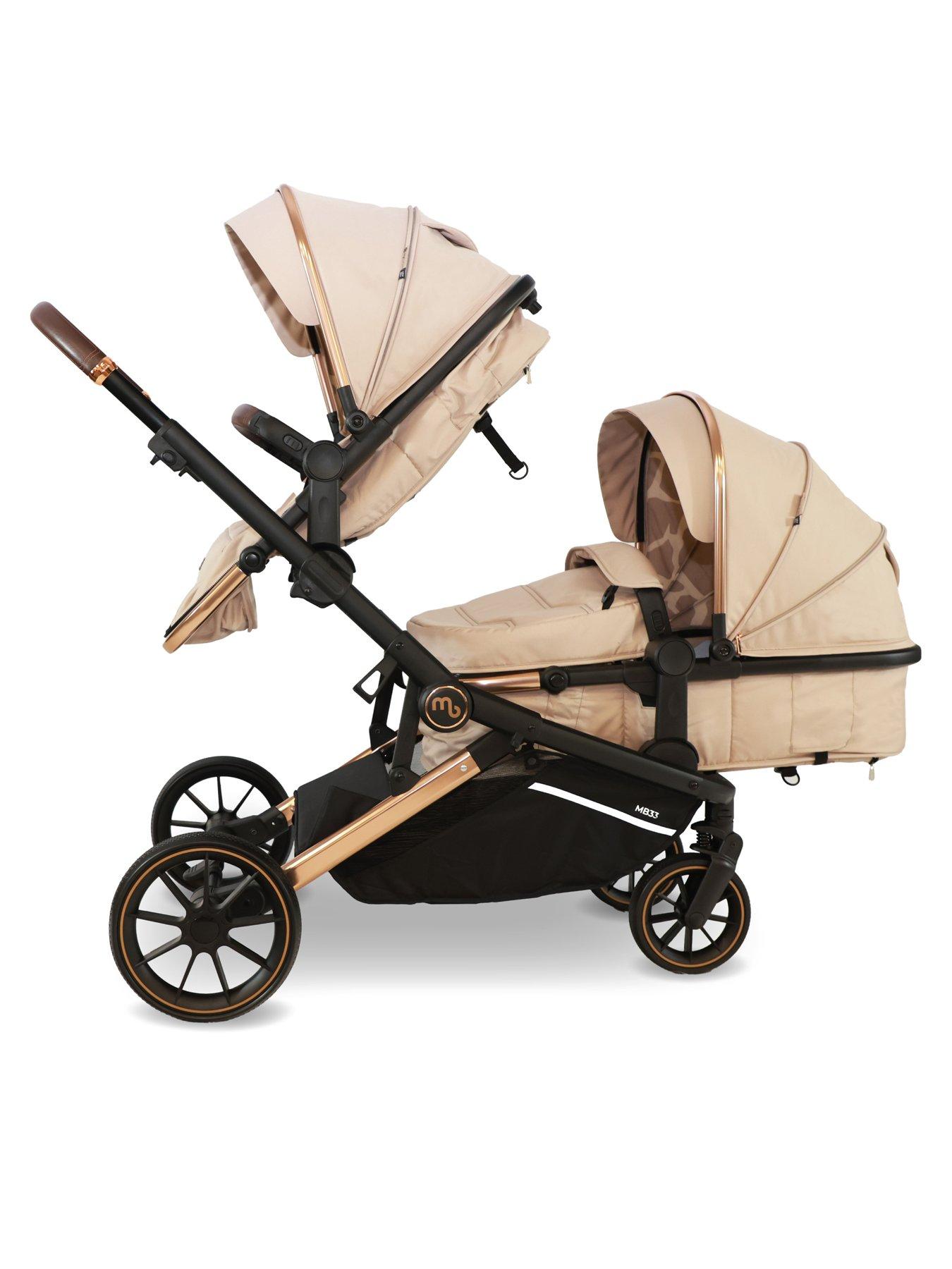  image of my-babiie-mb33-tandem-pushchair-giraffe