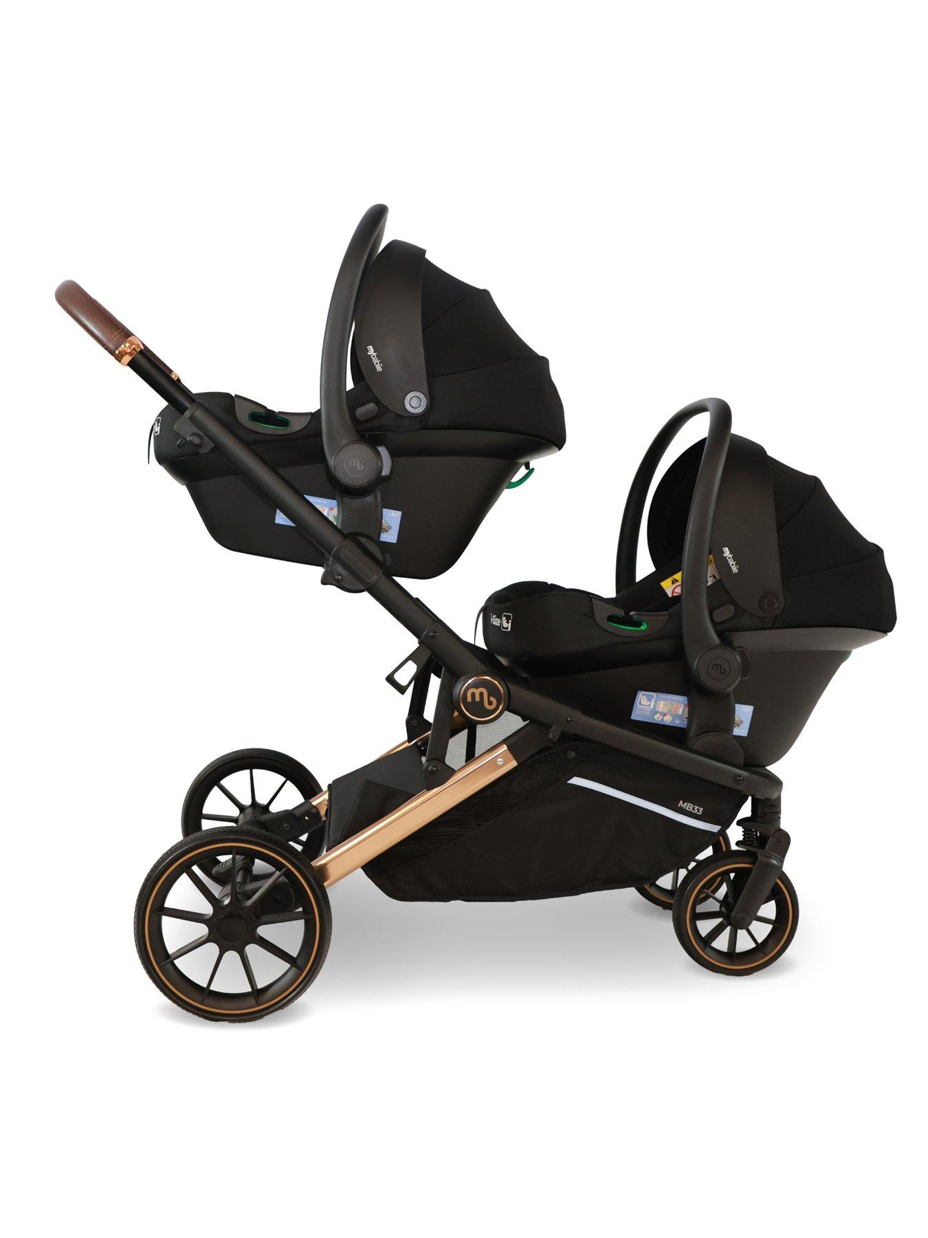  image of my-babiie-mb33-tandem-pushchair-giraffe