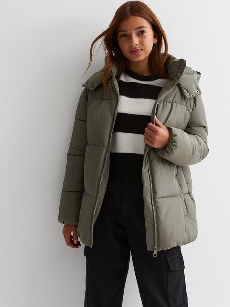 new-look-915-girls-olive-hooded-padded-coat