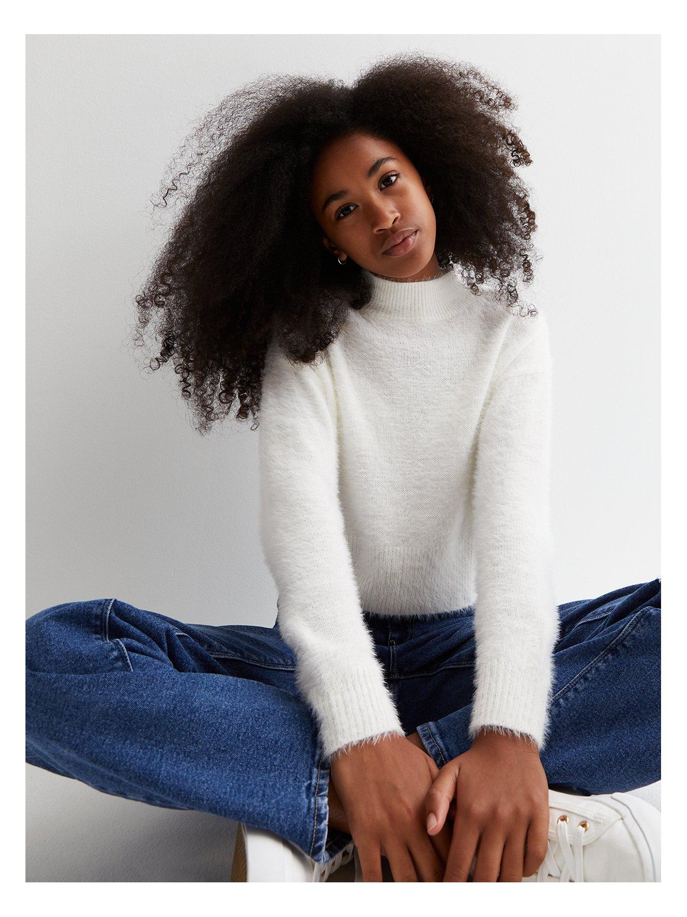 New look clearance fluffy jumper