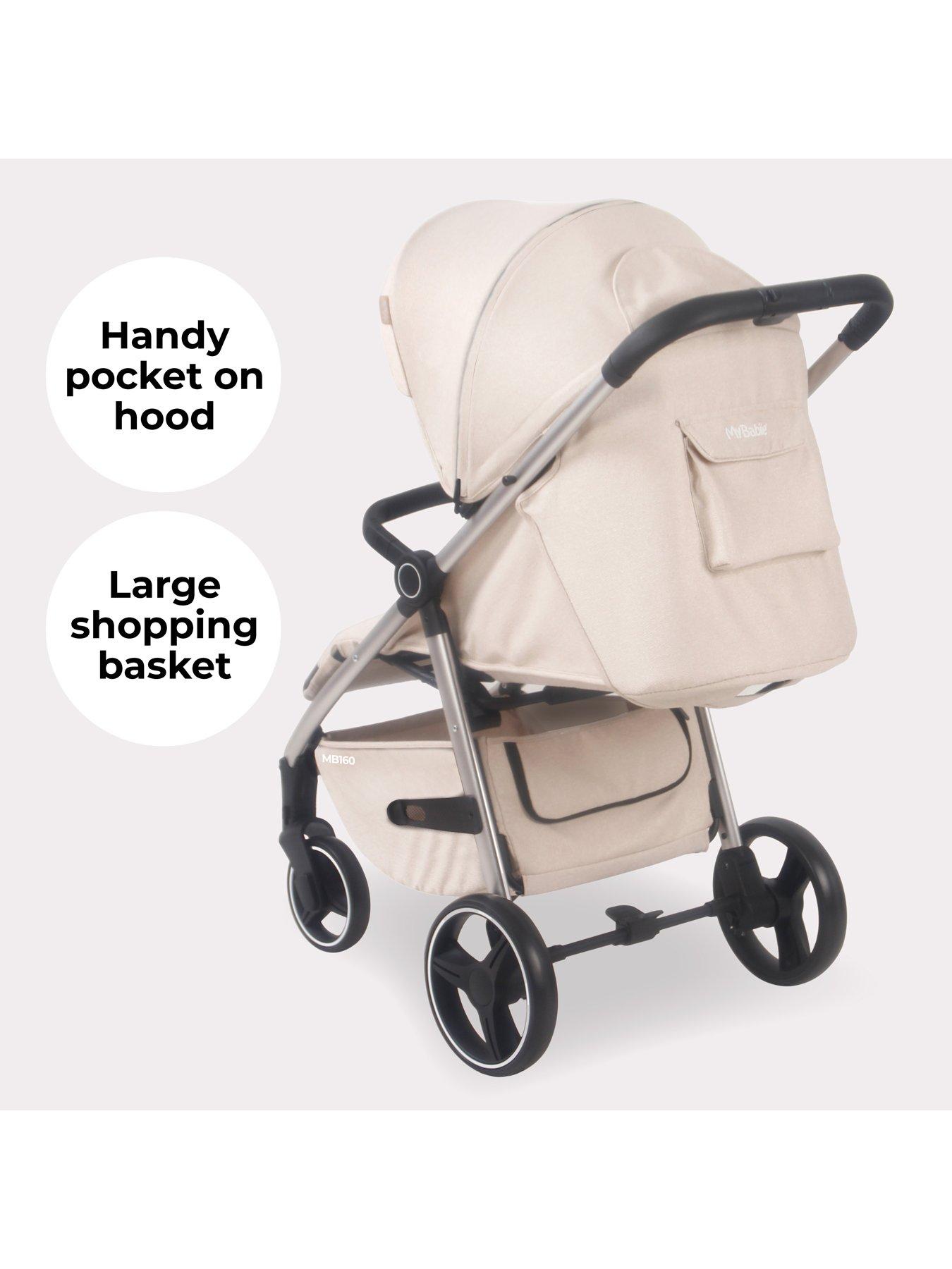 Image 7 of 8 of My Babiie MB160 Plus Pushchair - Oatmeal