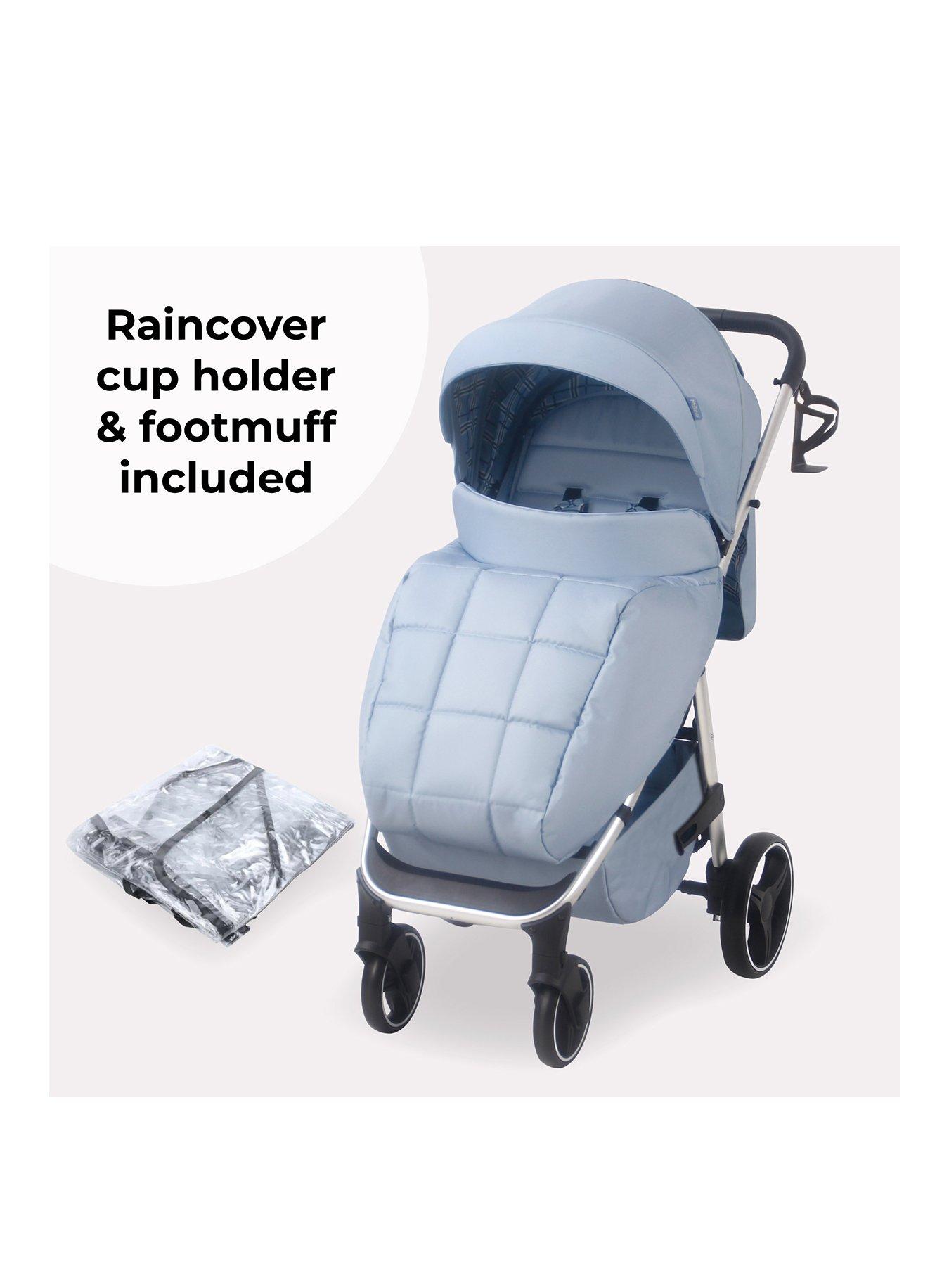 My Babiie MB160 Plus Pushchair Blue Plaid Littlewoods