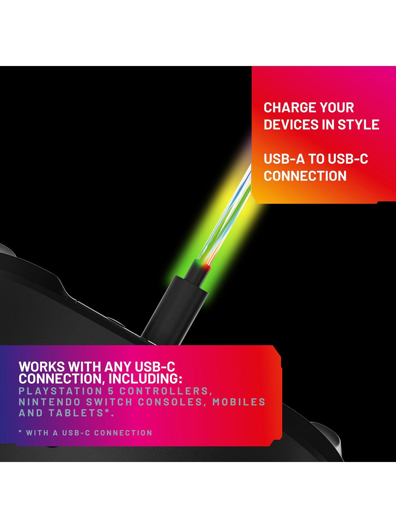  image of stealth-light-up-charging-cables-multiformat-2m-twin-pack