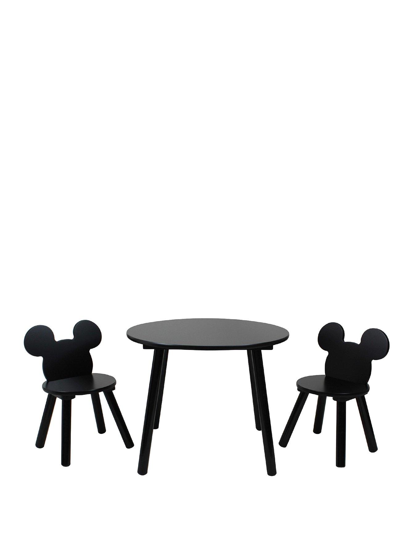  image of mickey-mouse-toddler-table-and-2-chair-setnbsp--black