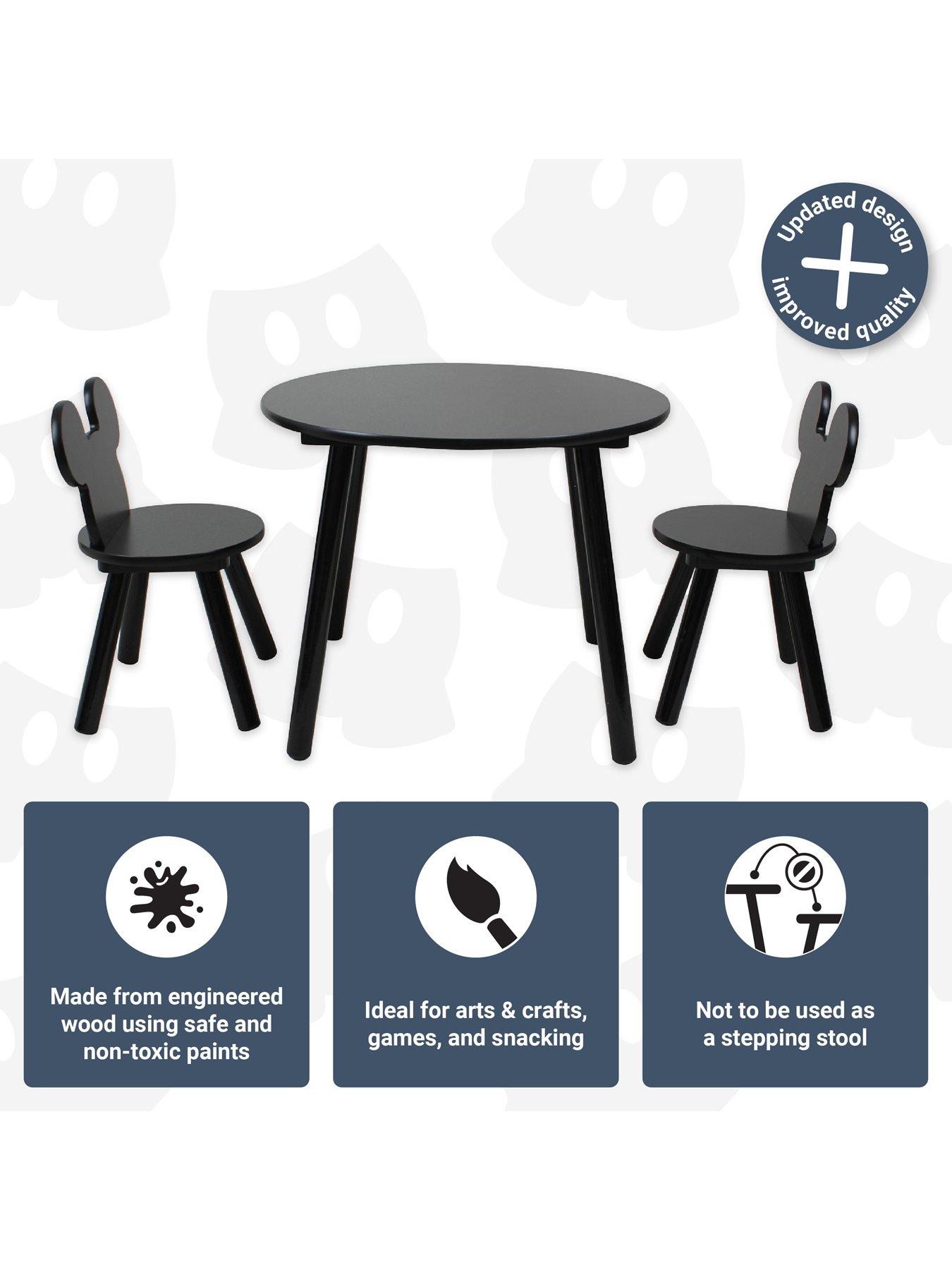  image of mickey-mouse-toddler-table-and-2-chair-setnbsp--black