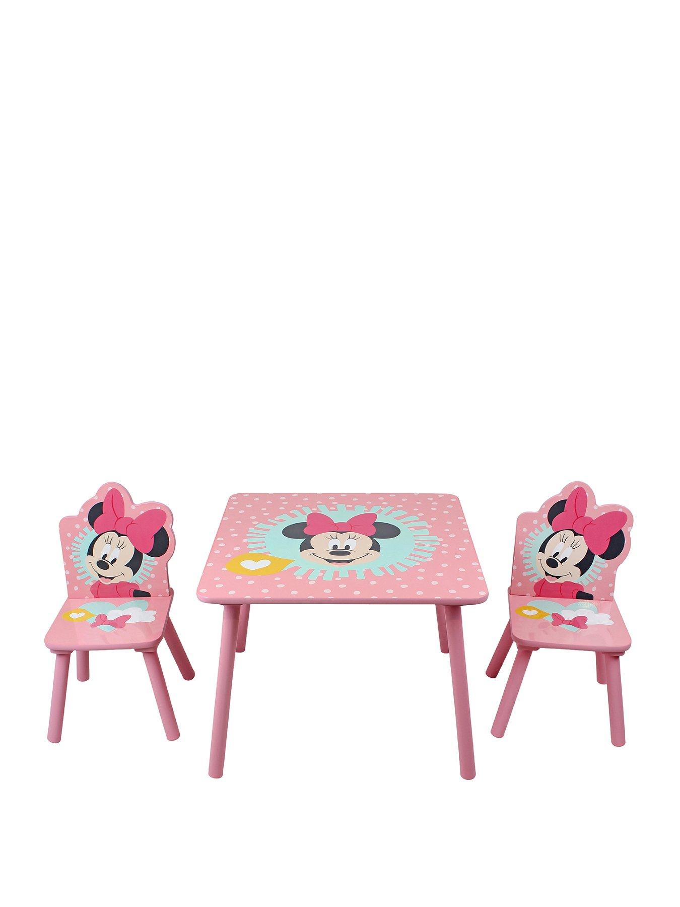 Minnie mouse table and deals 2 chairs