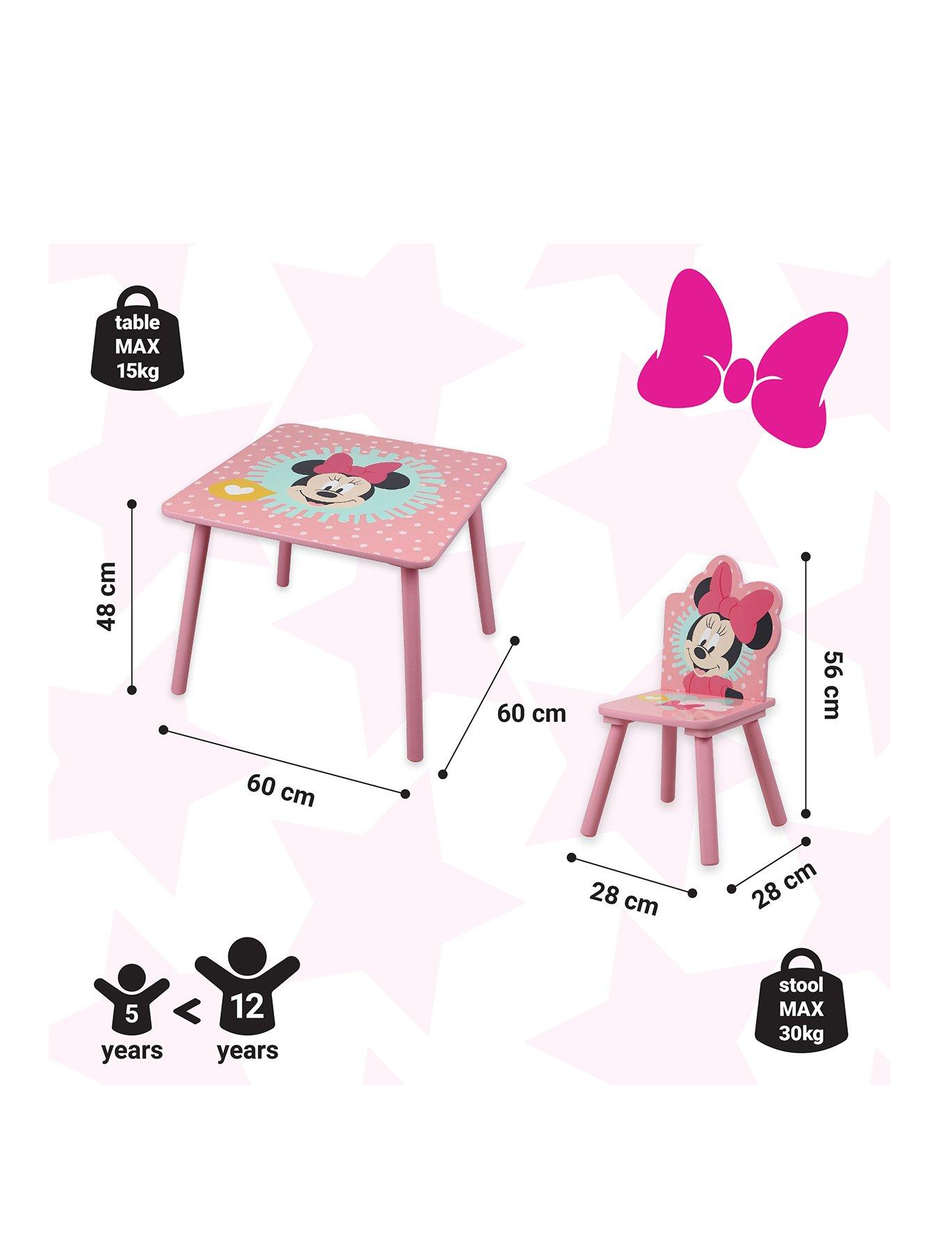 Minnie mouse best sale table chair set