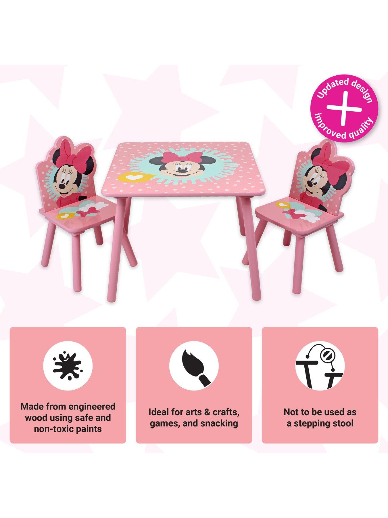  image of minnie-mouse-table-and-2-chair-set