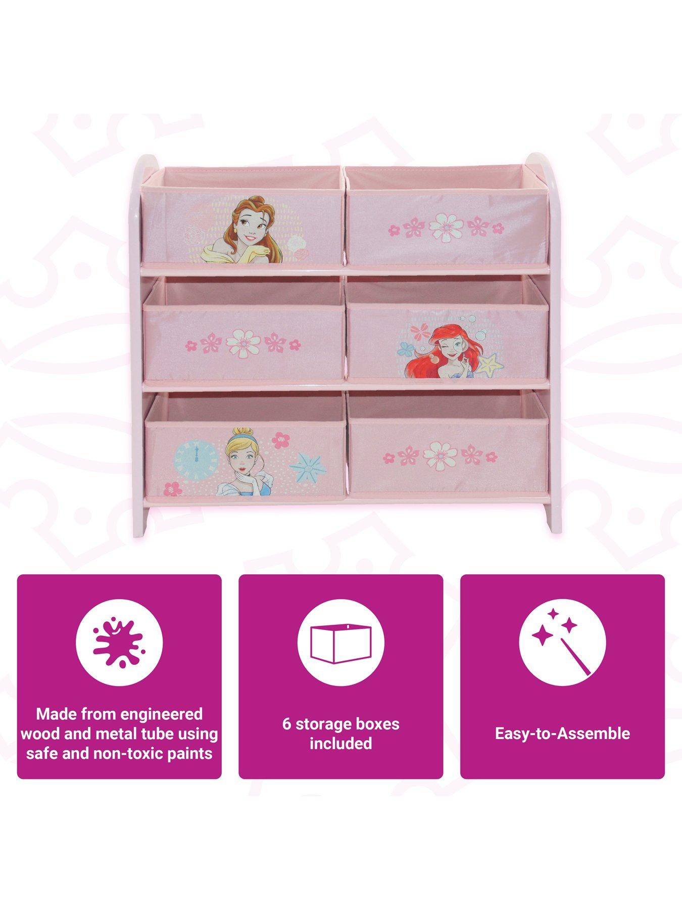  image of disney-princess-storage-unit-with-6-baskets