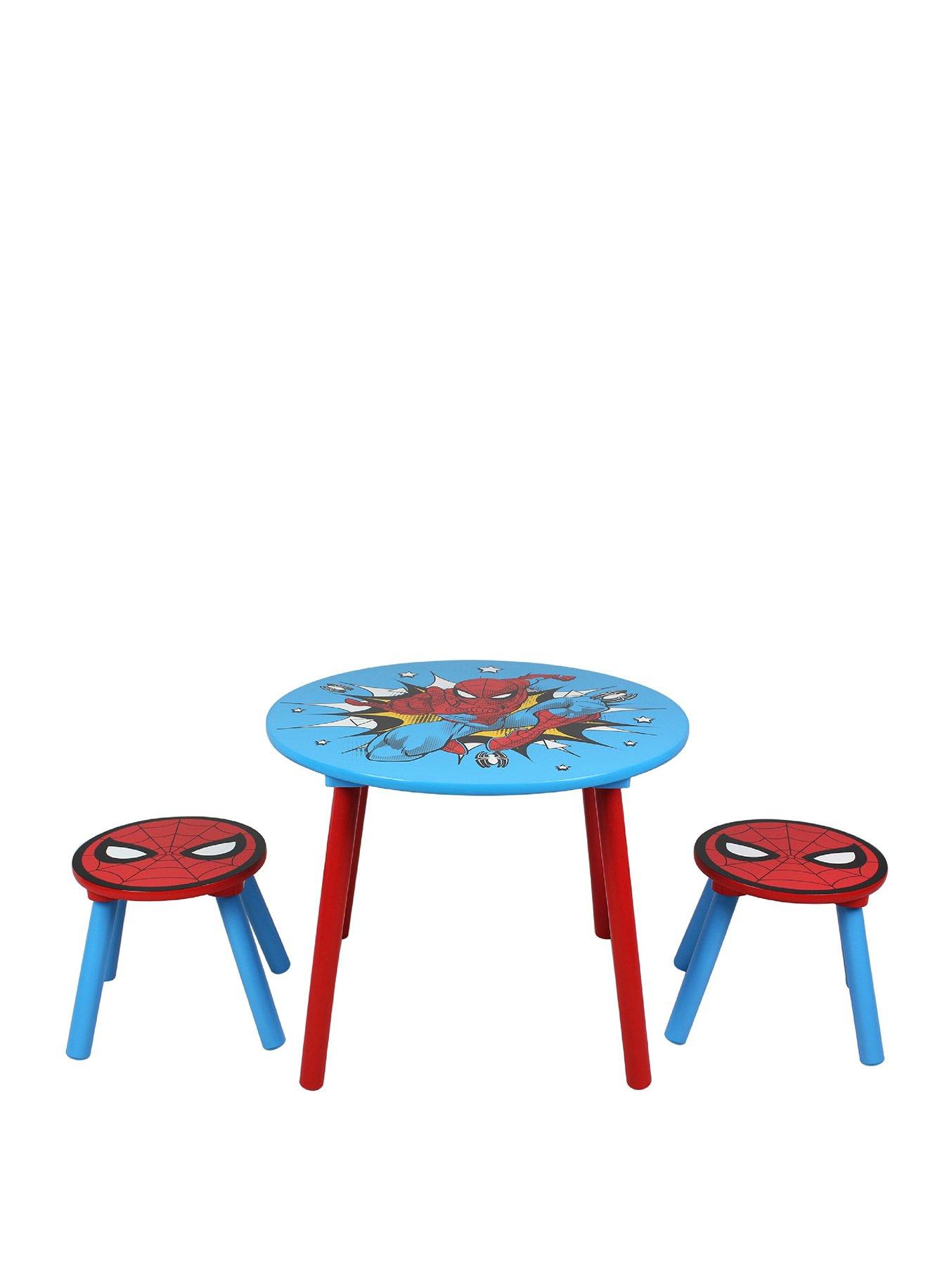 Image 2 of 5 of Spiderman Toddler Table and 2 Stool Set